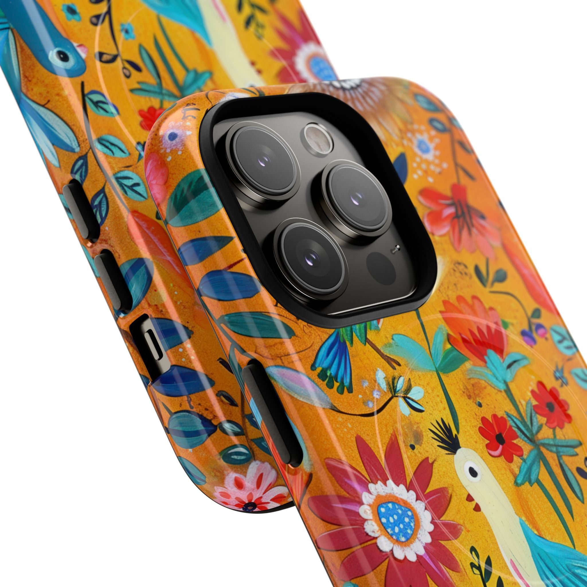 Colorful Birds Bloom iPhone 14 Pro Case - Tough+