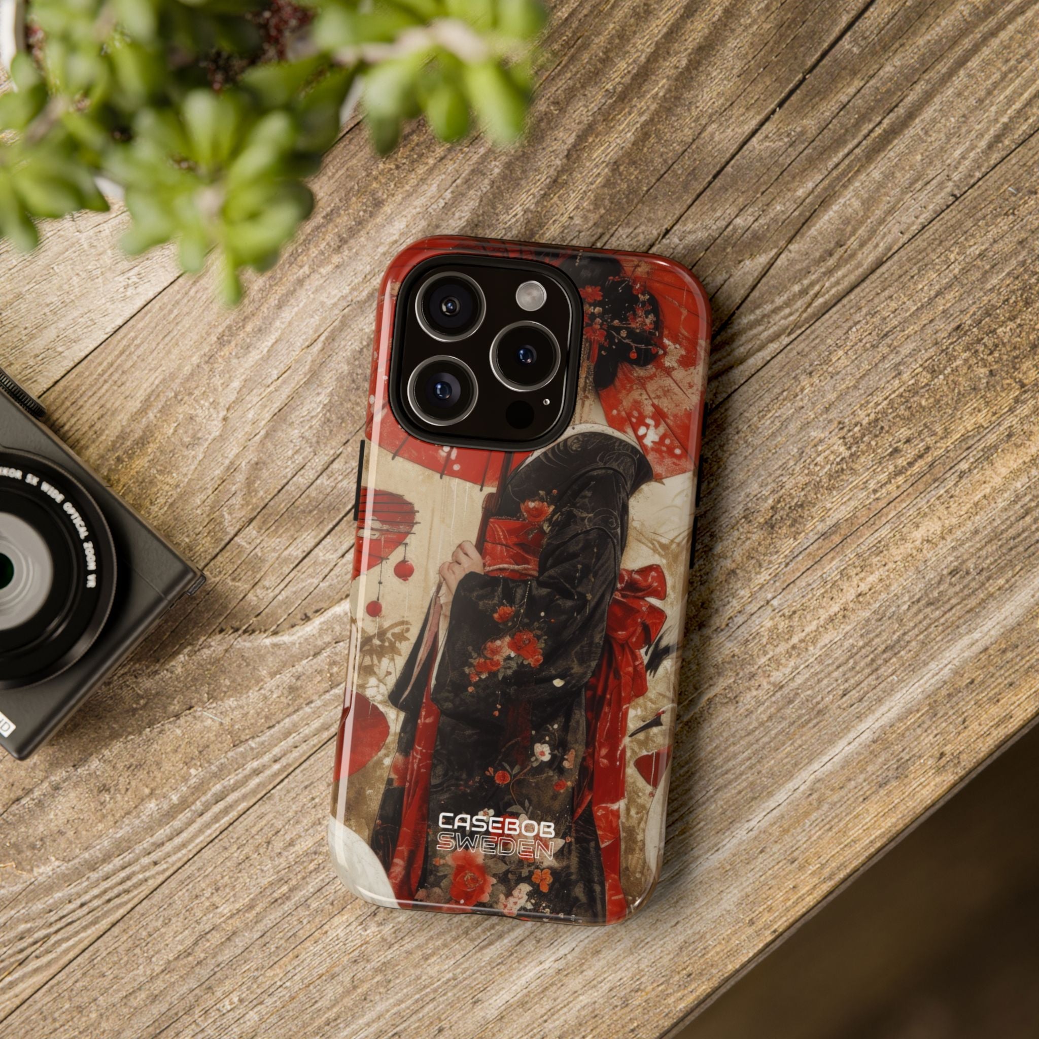 Scarlet Crane Dreams iPhone 16 - Tough