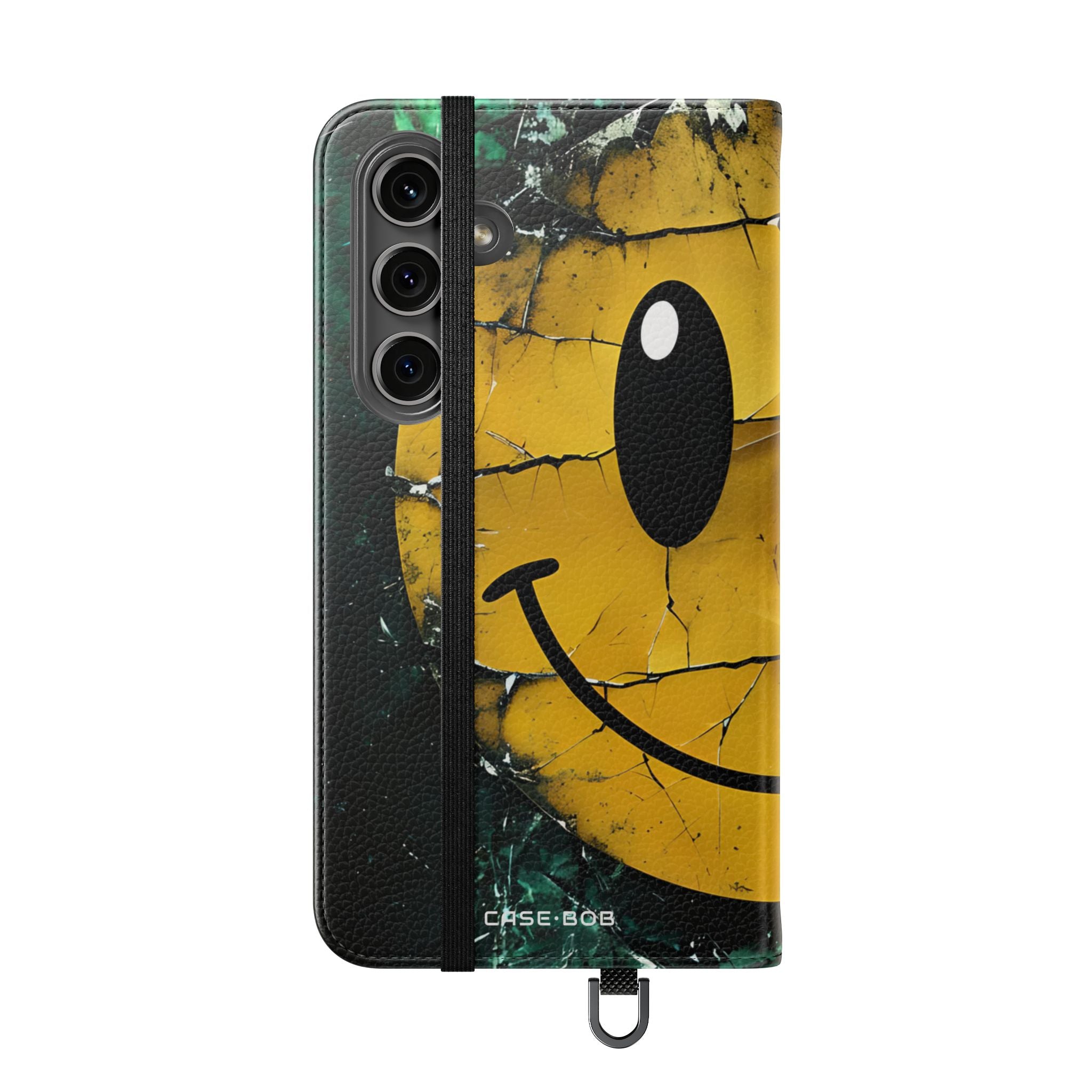 Cracked Smiley - Samsung S24 Plus Case - Wallet