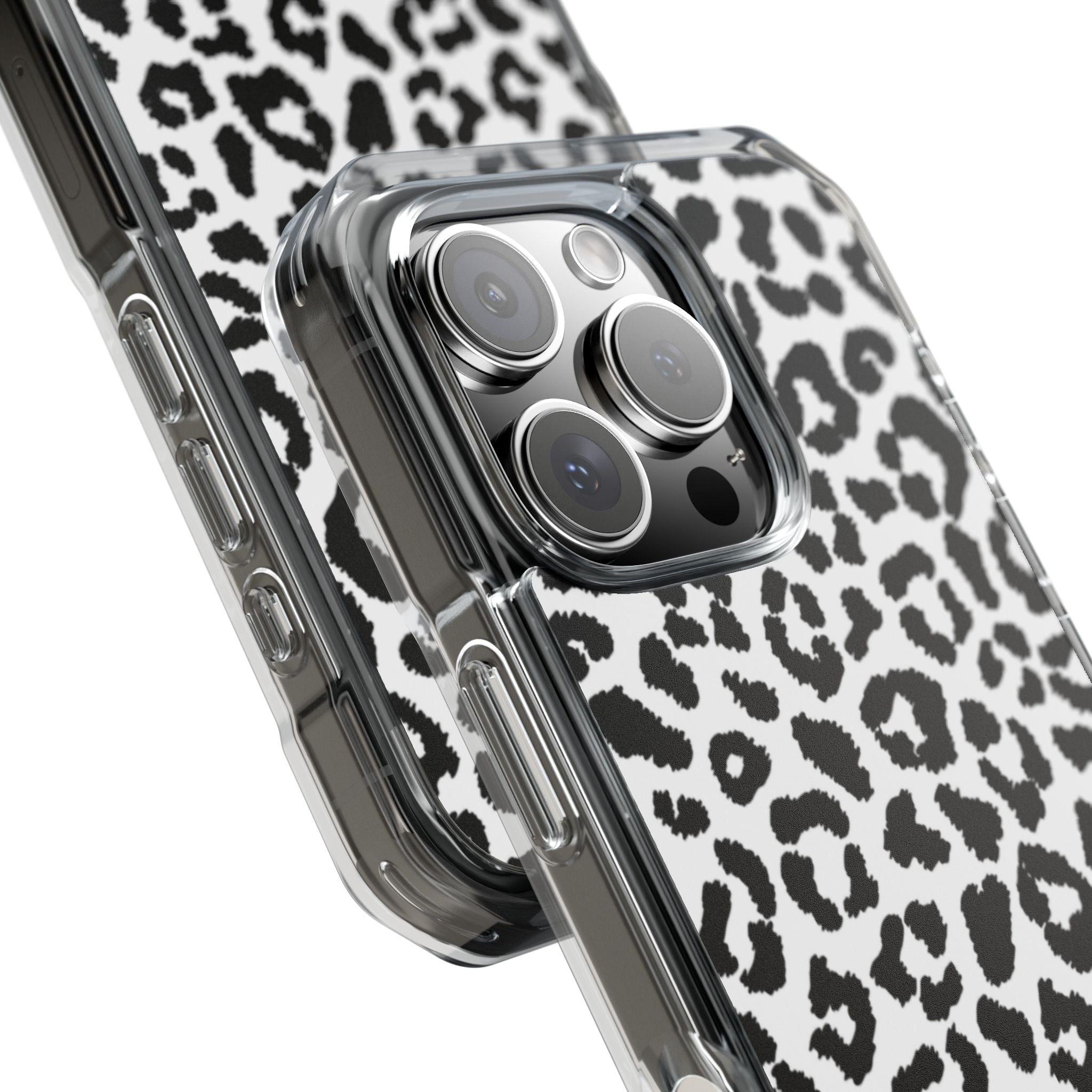 Monochrome Leopard Essence iPhone Case - Impact
