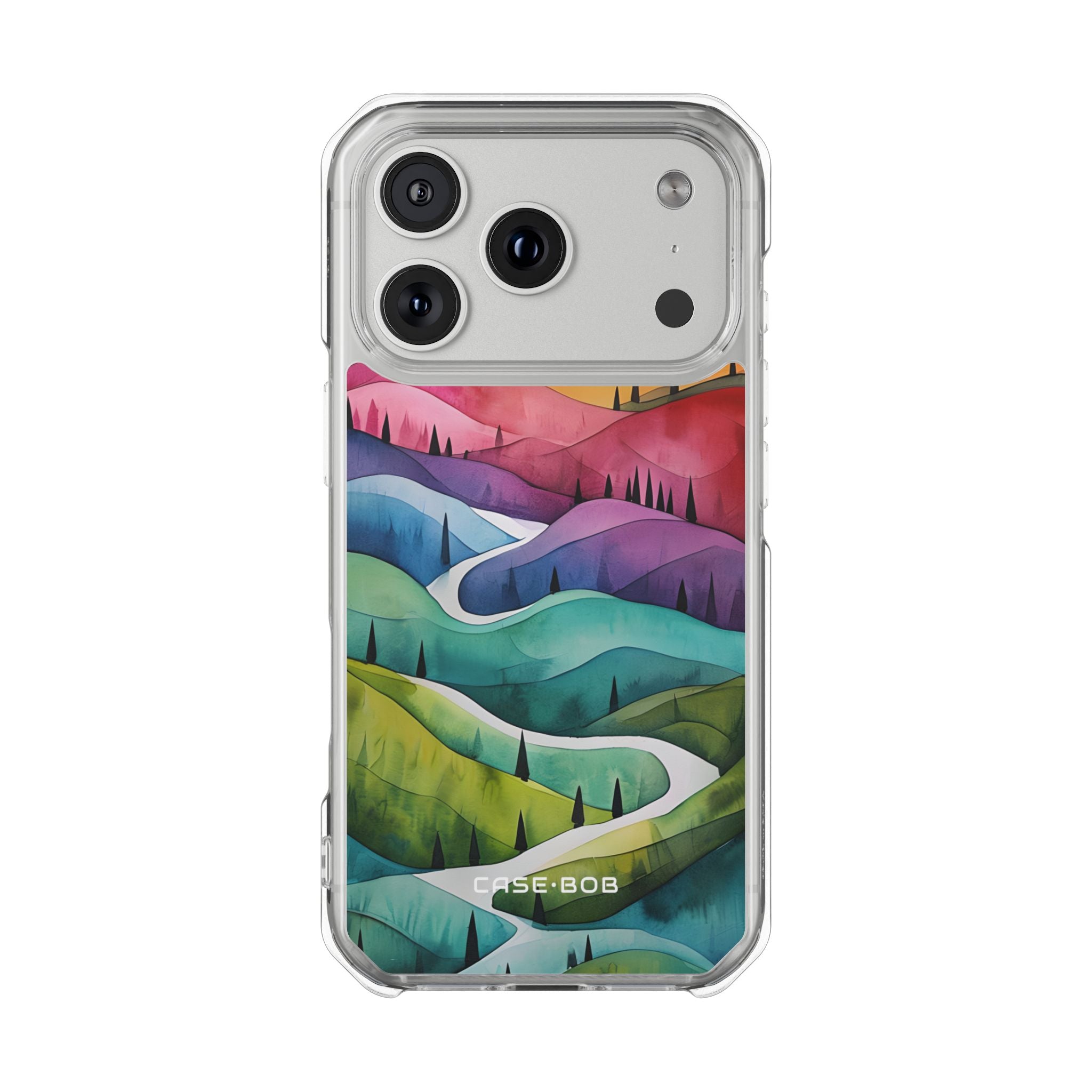 Rolling Hills Pink iPhone 17 Pro Case - Impact