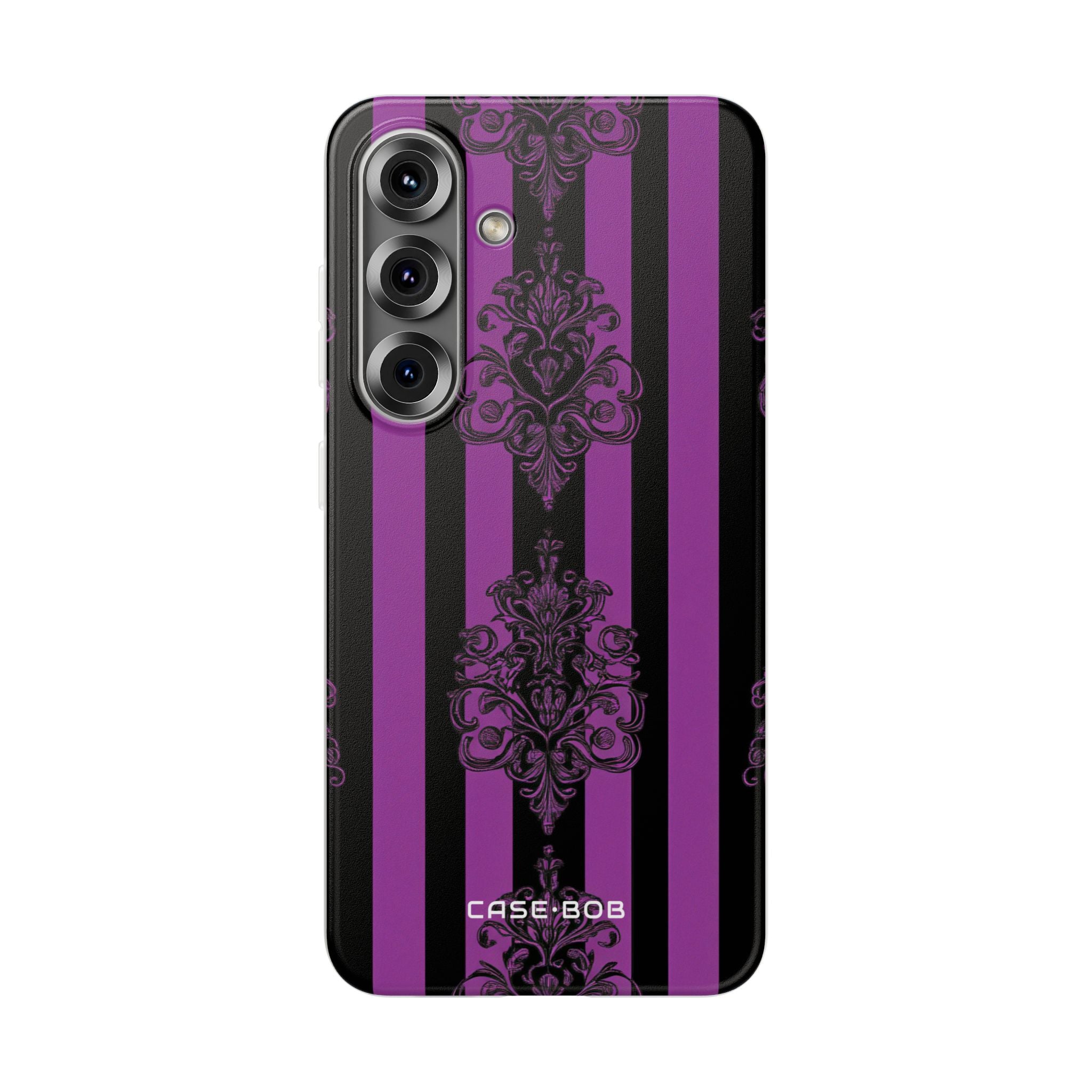 Damask Elegance Purple Samsung S25 Plus Case - Soft