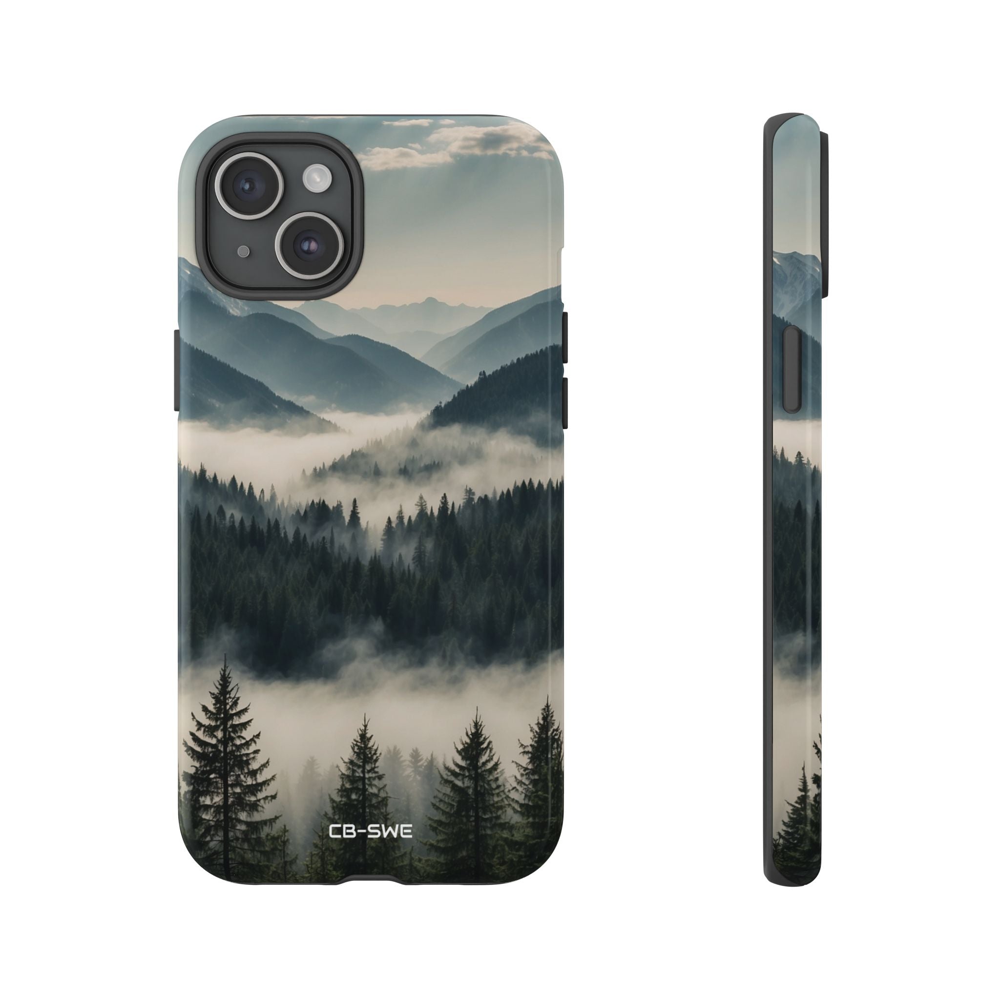 Misty Forest Embrace - iPhone Case