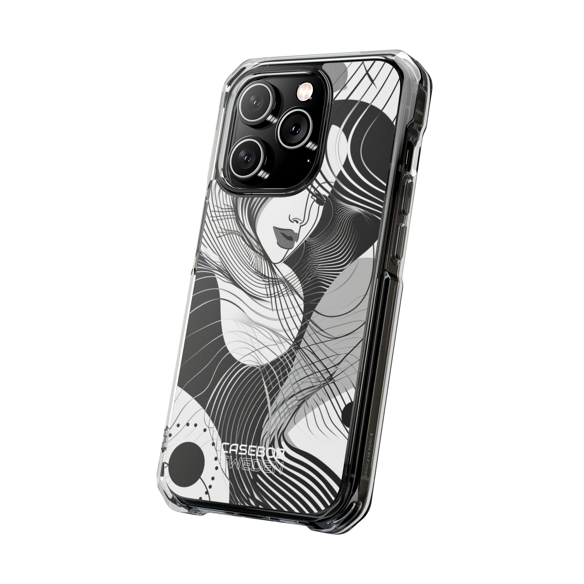 Orange Wave Motion iPhone 14 - Impact Clear+