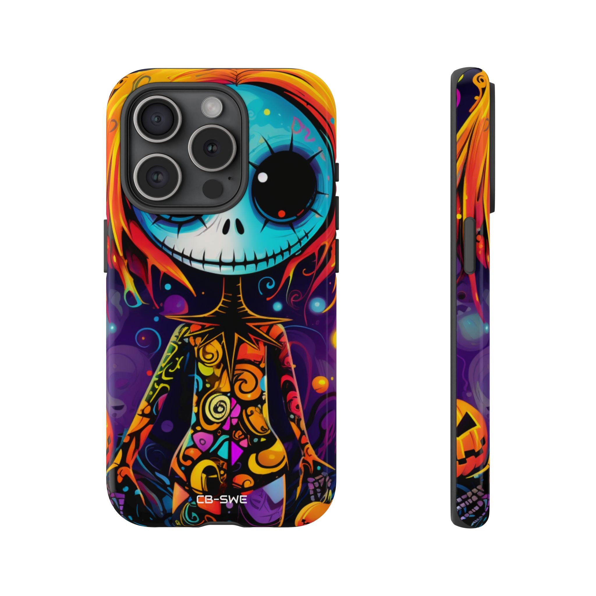 Skeletal Figure Laughs - iPhone Case