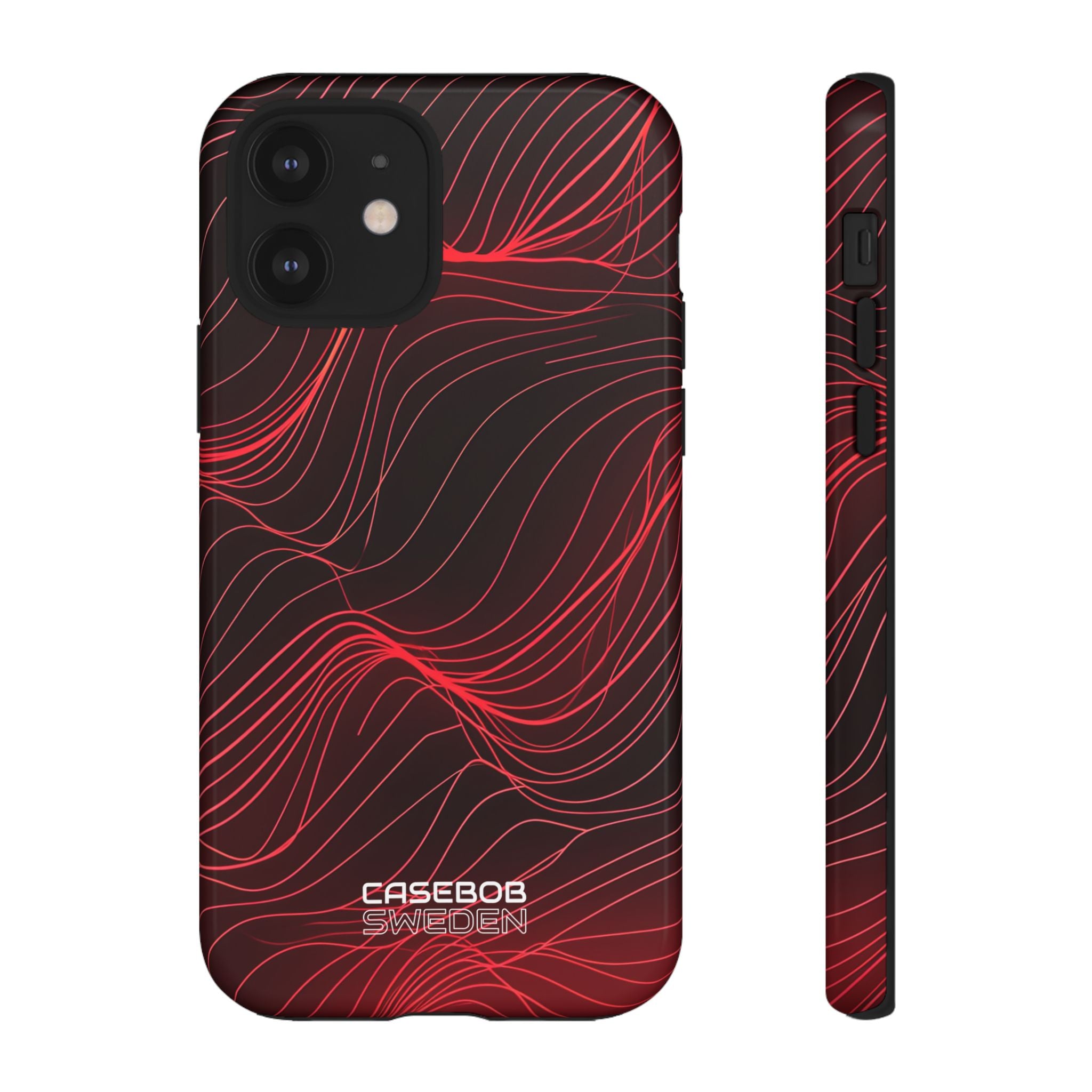 Crimson Waveform Flow iPhone 12 - Tough