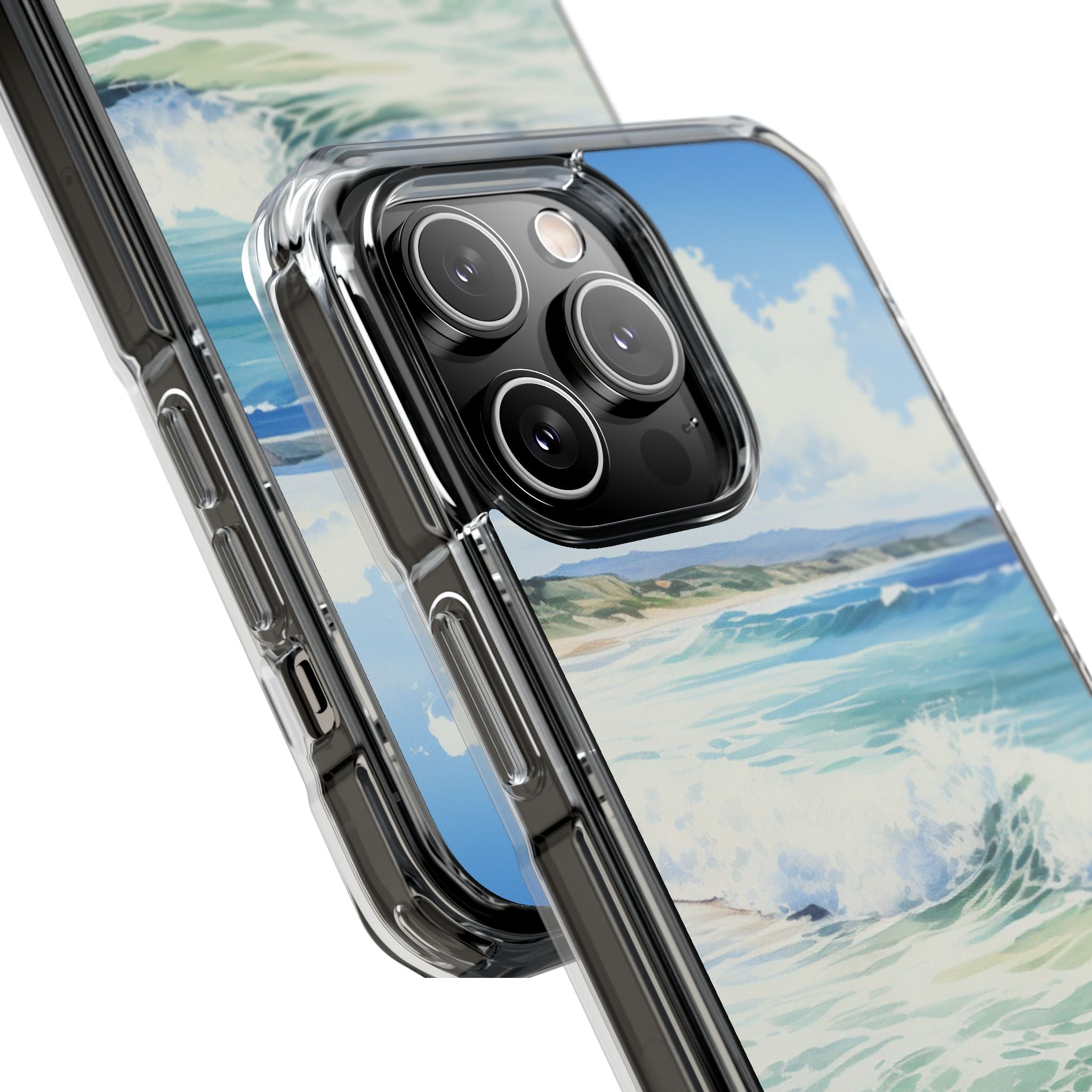 Serene Coastal Watercolors iPhone Case - Impact