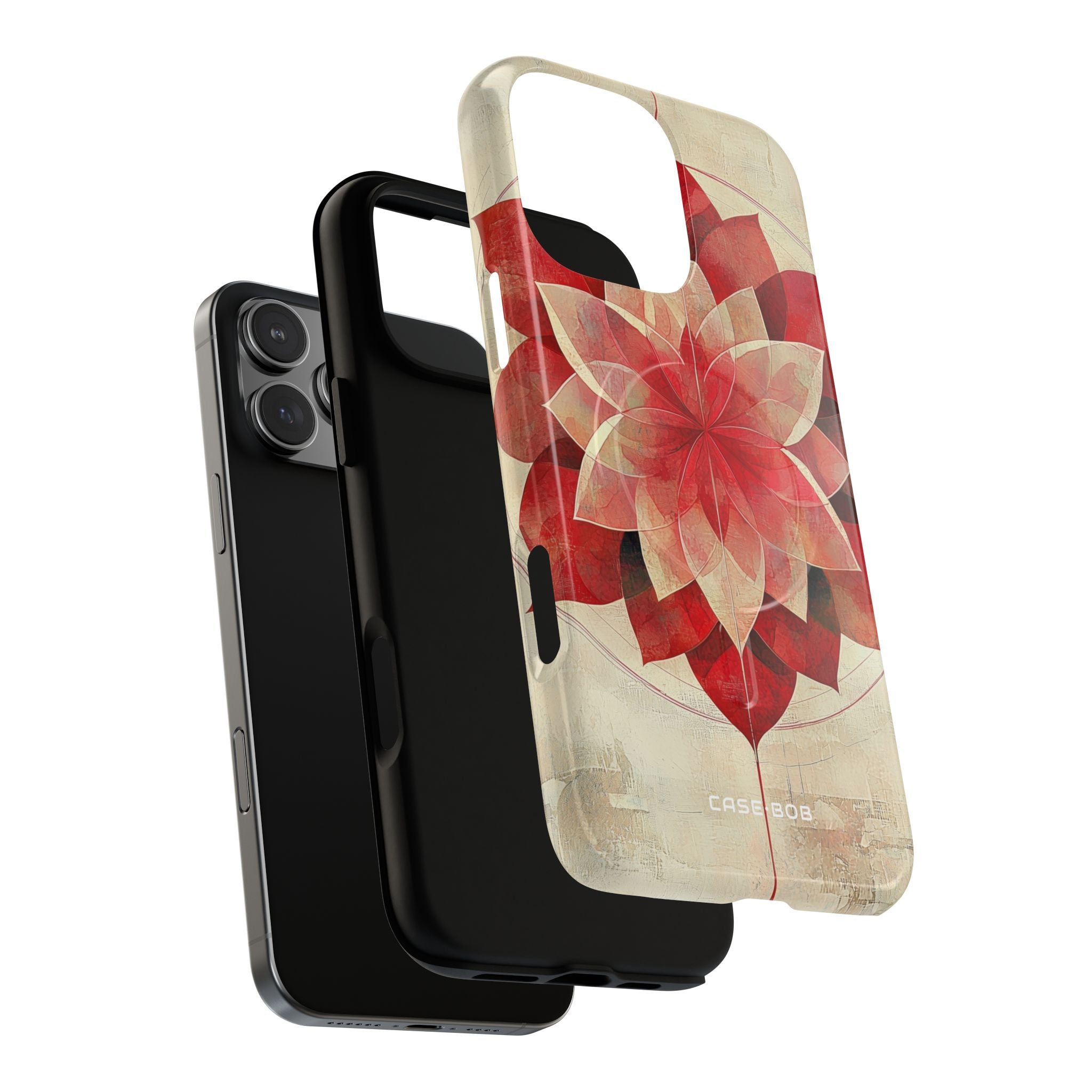 Crimson Bloom iPhone 16 Pro Max Case - Tough+