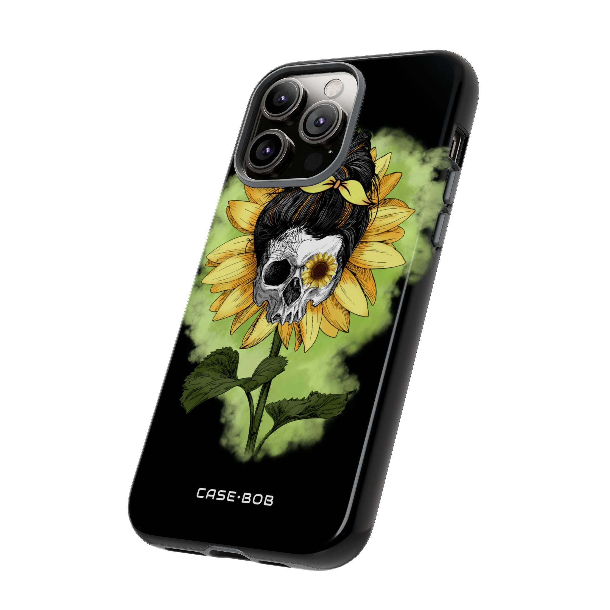 Sunflower Skull iPhone 14 Pro Max Case - Tough