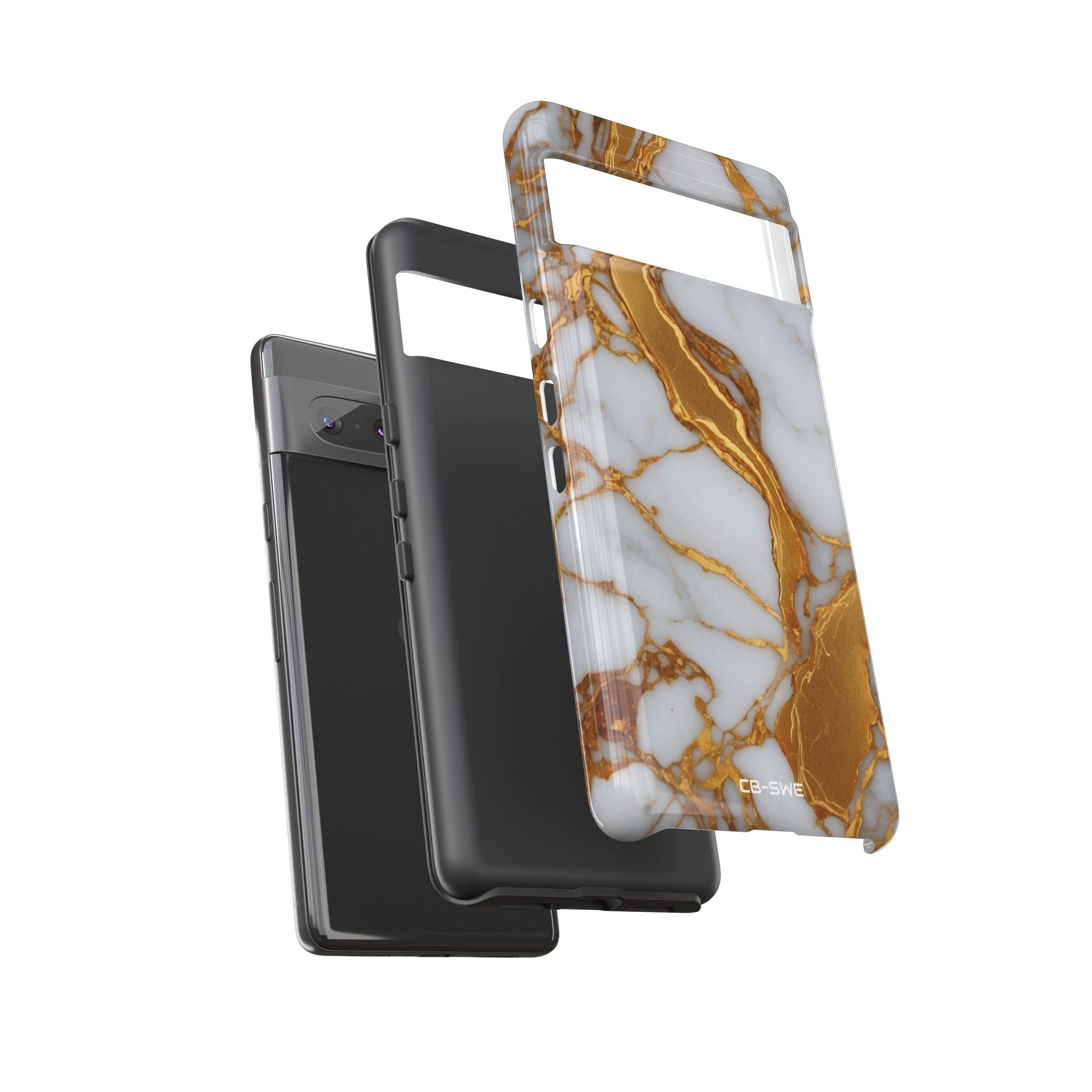 Golden Veins Flow - Google Pixel Case