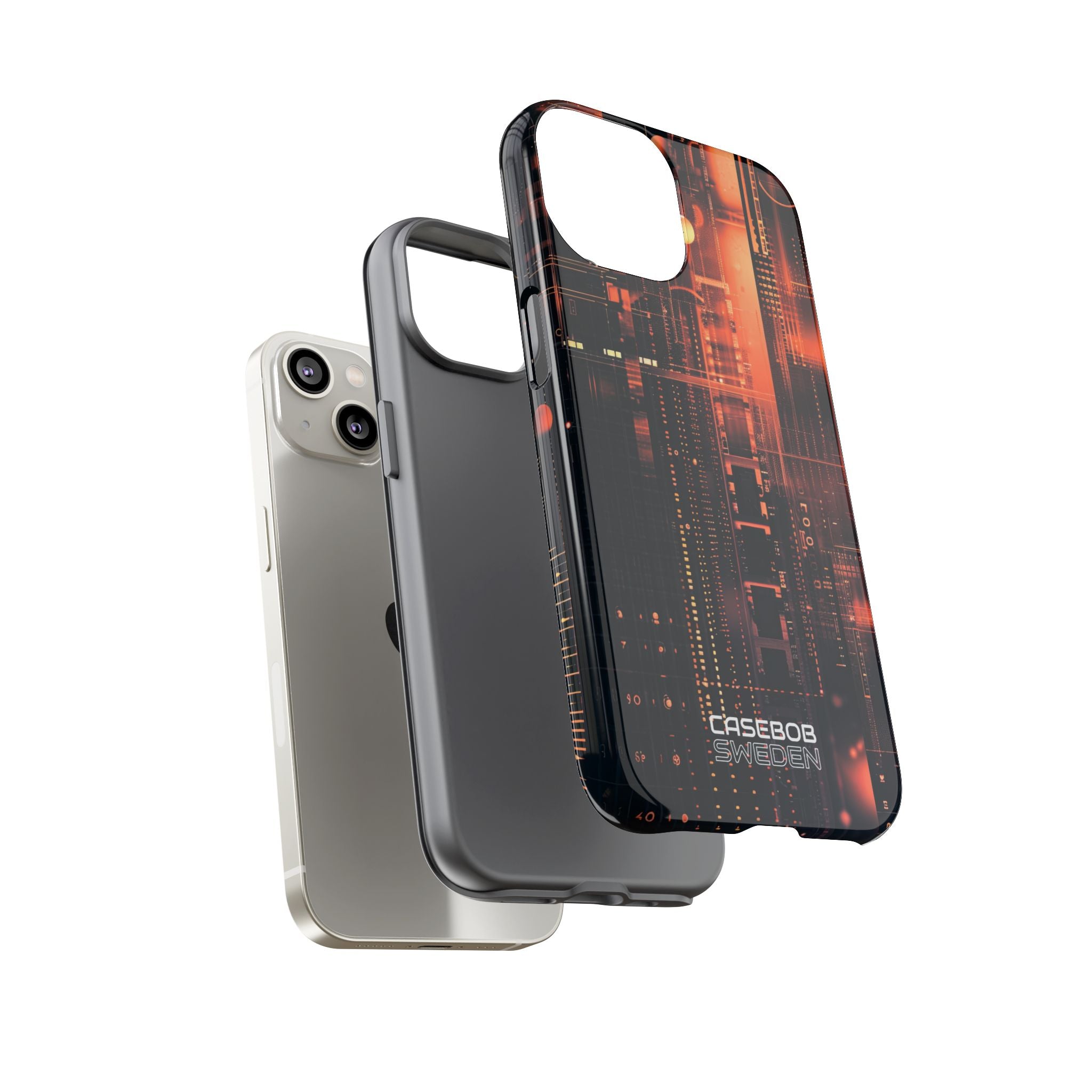 Neon Circuit Dreams iPhone 14 - Tough