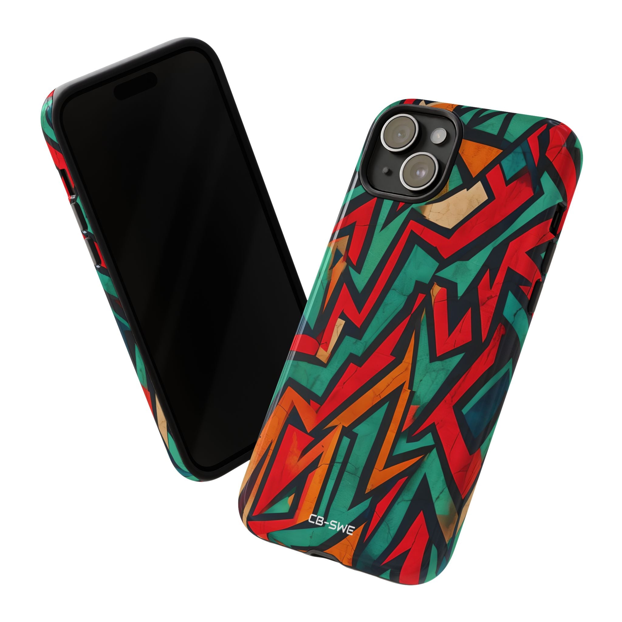 Vivid Geometry Dance - iPhone Case