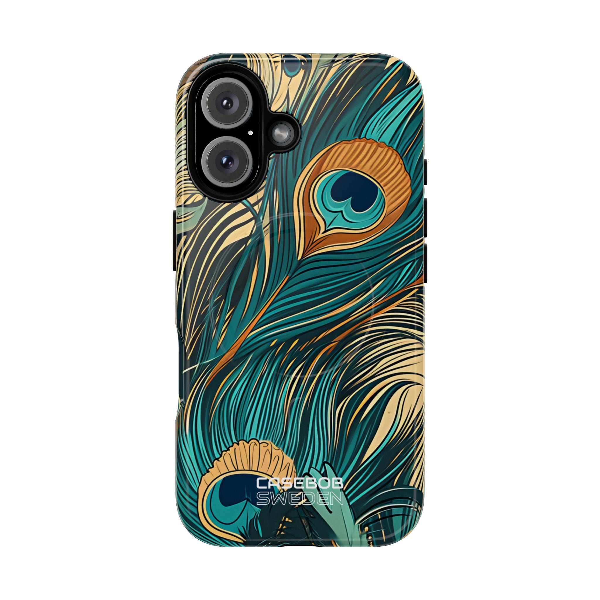 Peacock Feather Whirl iPhone 16 - Tough+