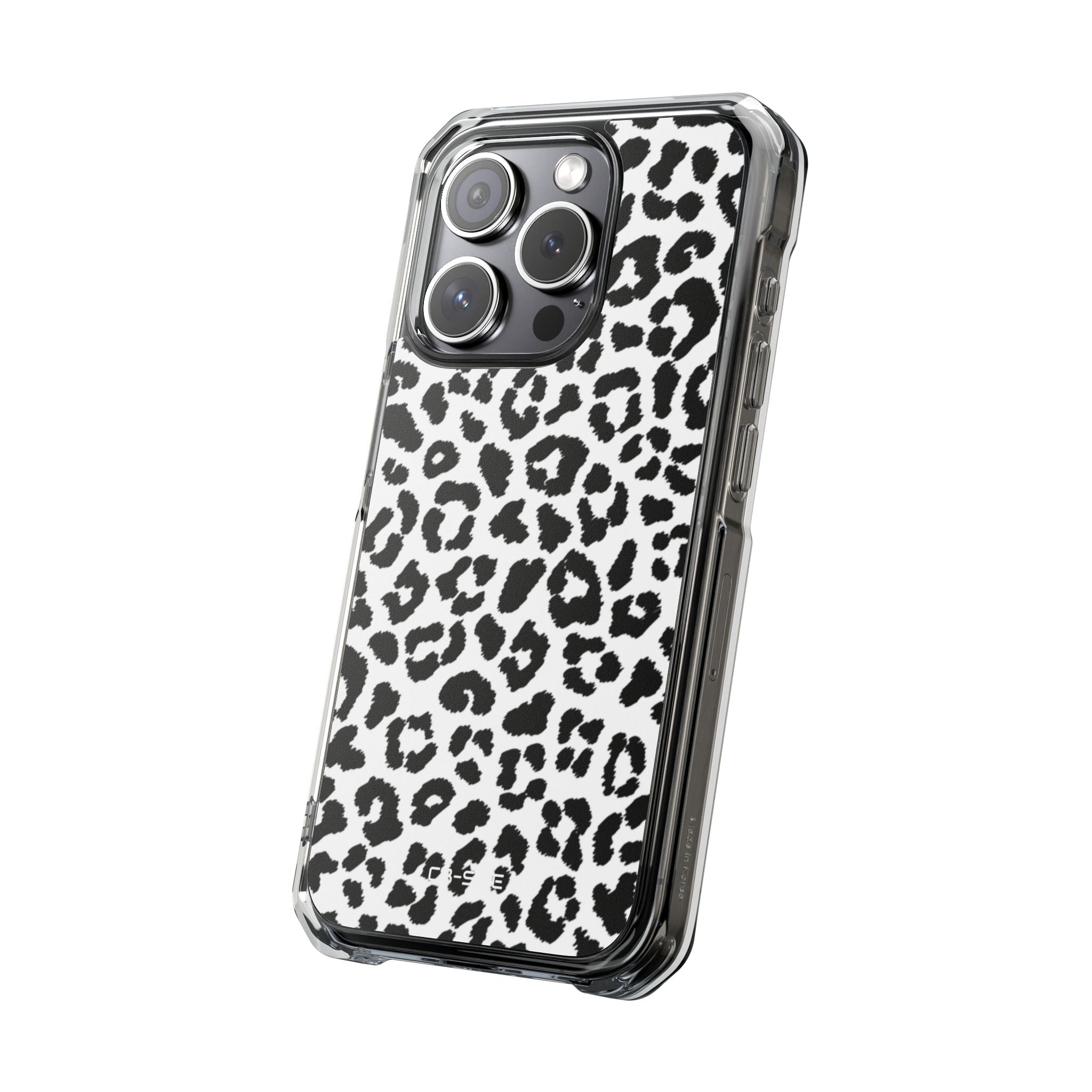 Monochrome Leopard Essence iPhone Case - Impact