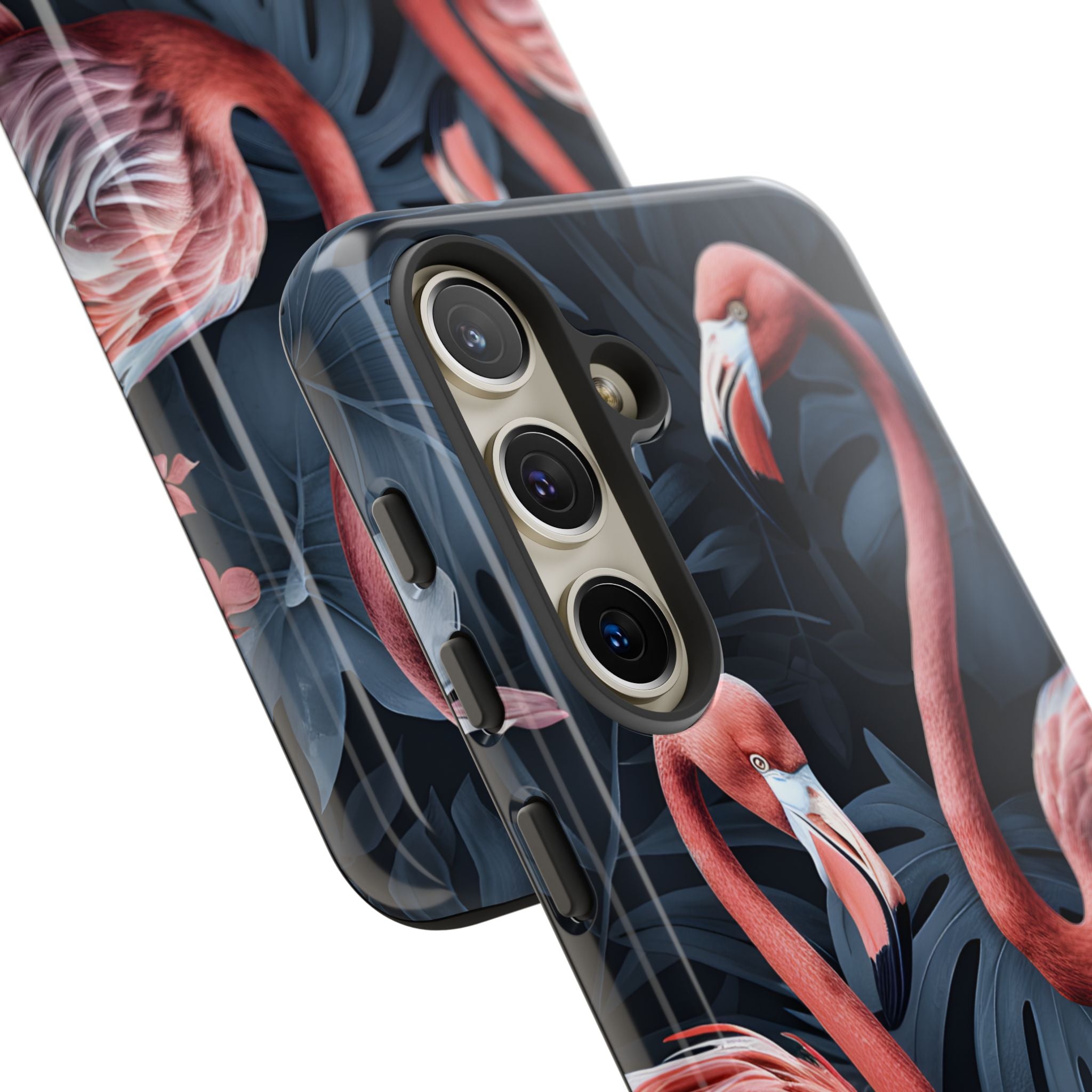 Flamingos Embrace Nature - Samsung Case