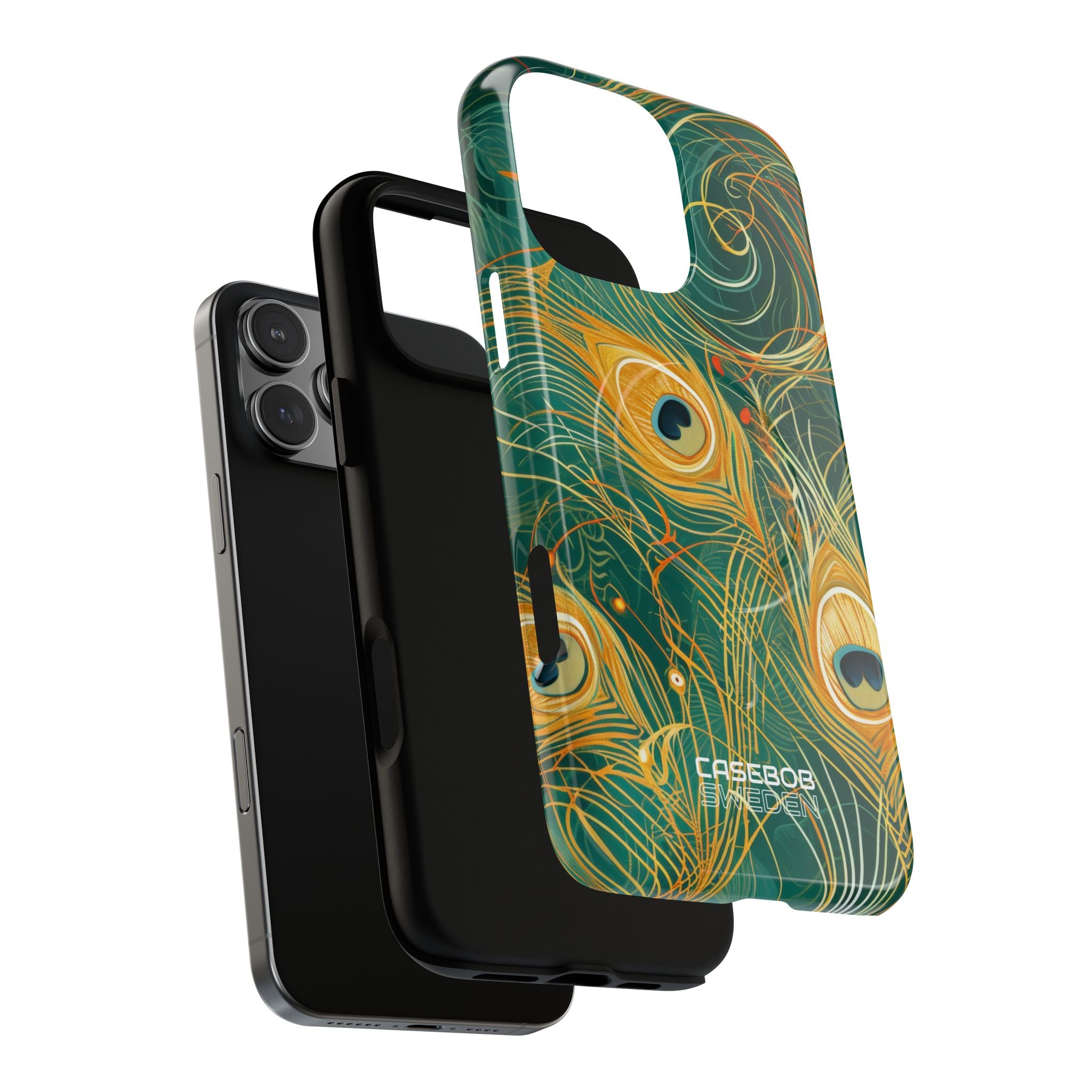 Vibrant Peacock Whirl iPhone 16 - Tough+