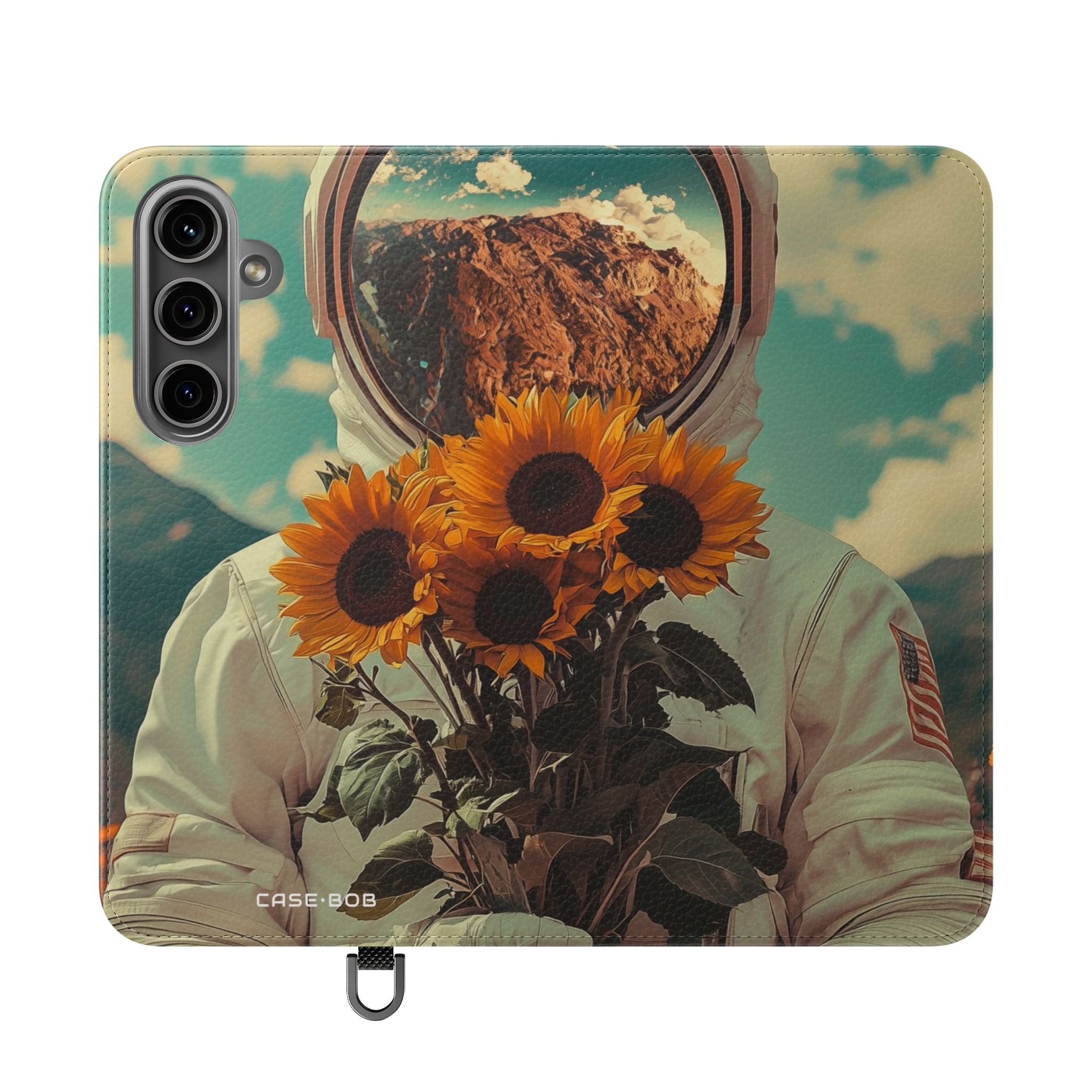 Sunflower Astronaut - Samsung S24 Plus Case - Wallet