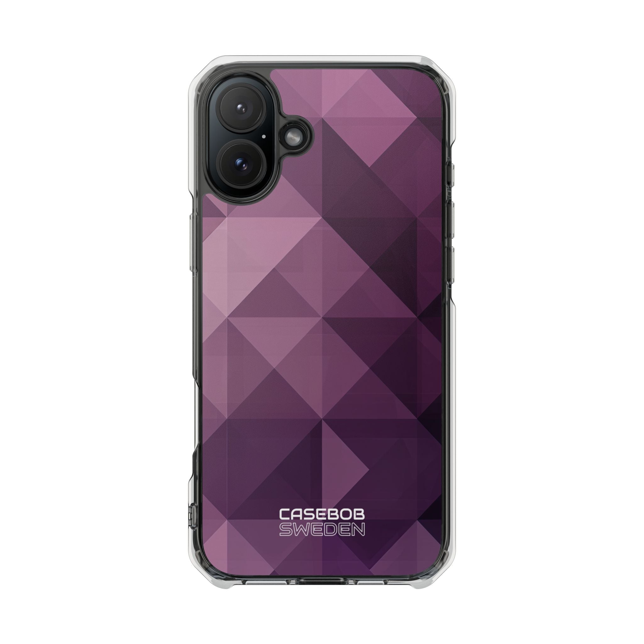 Purple Geometric Mosaic iPhone 16 - Impact Clear+