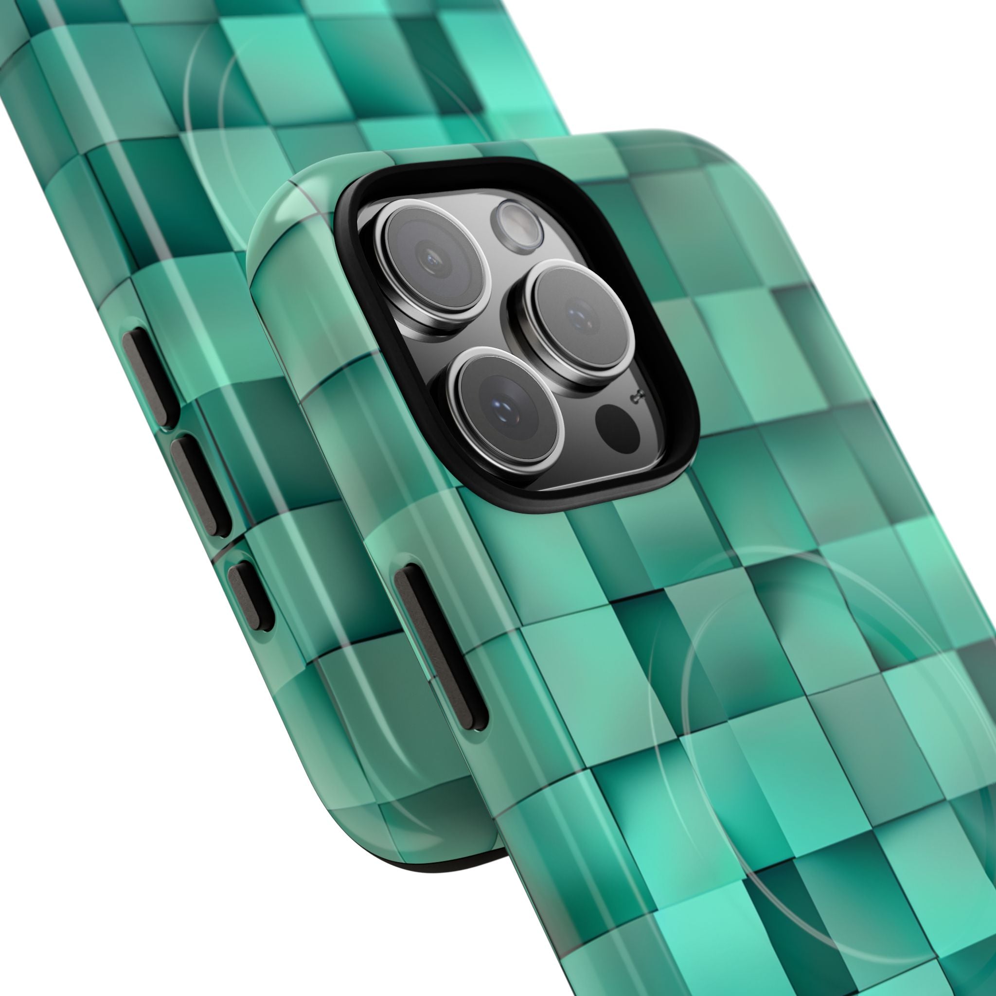 Folded Blue Squares iPhone 16 - Tough+