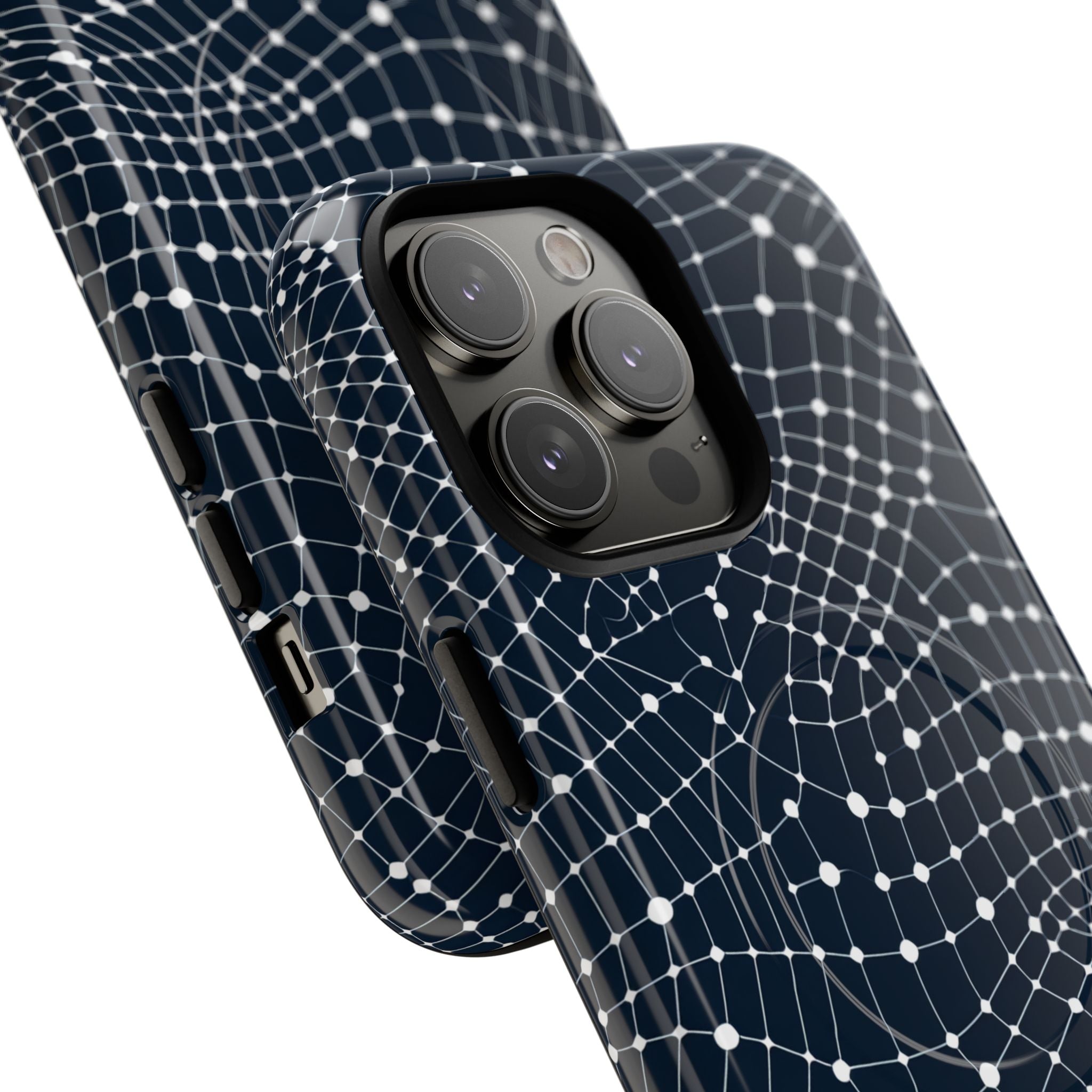 Warped Grid Web iPhone 14 - Tough+
