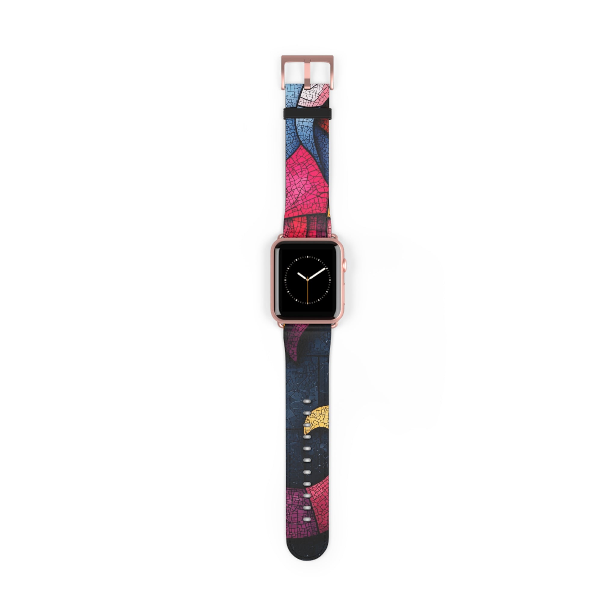 Blue Mosaic Elephant - Watch Band