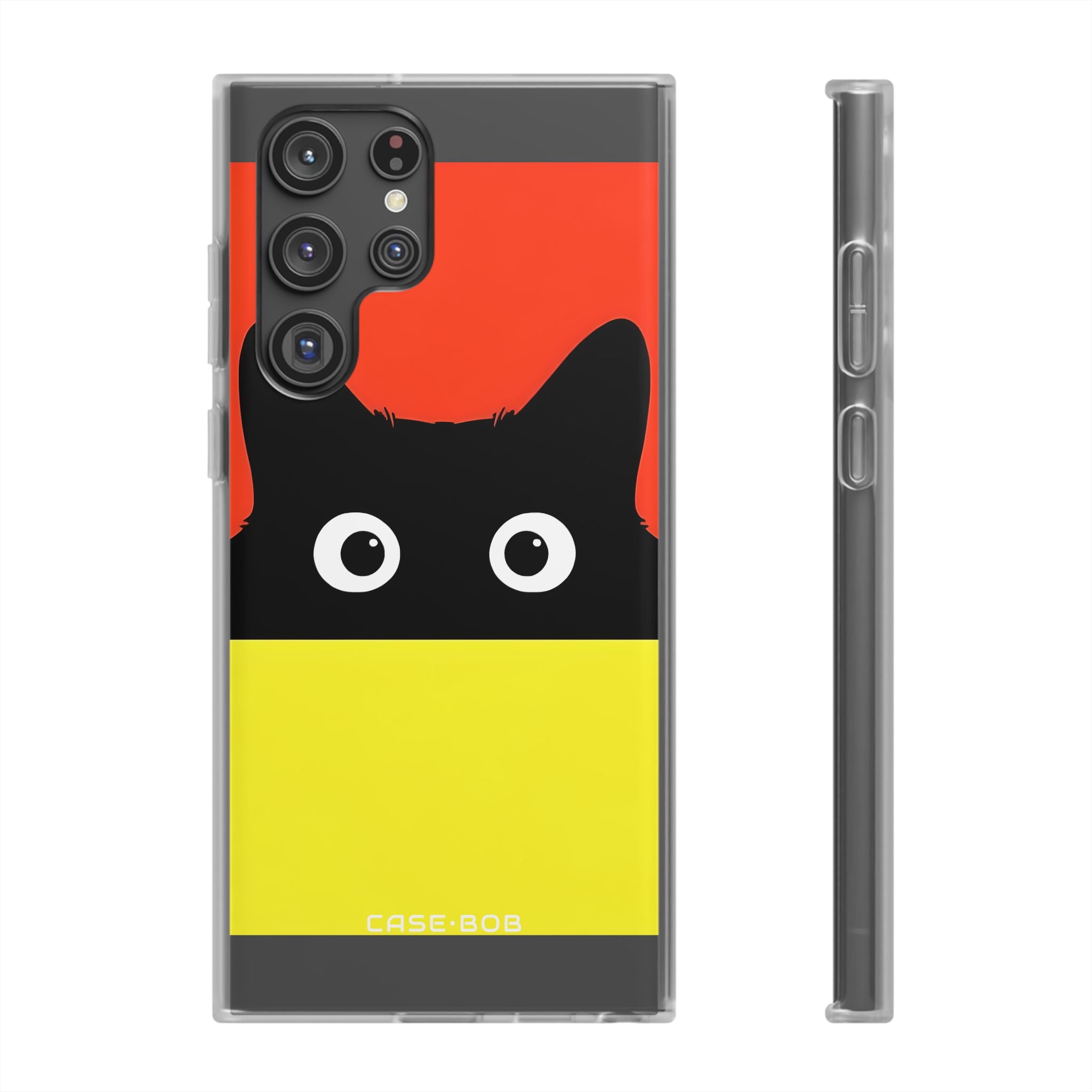 Peekaboo Cat Crimson Samsung S22 Ultra Case - Soft