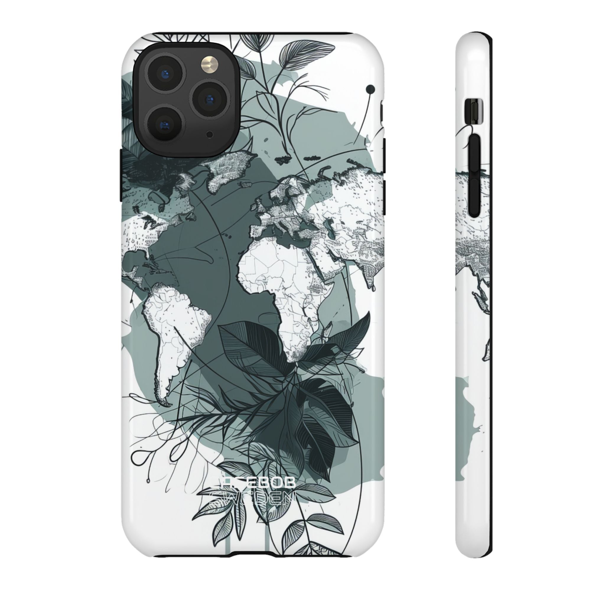 Botanical World Map iPhone 11 - Tough