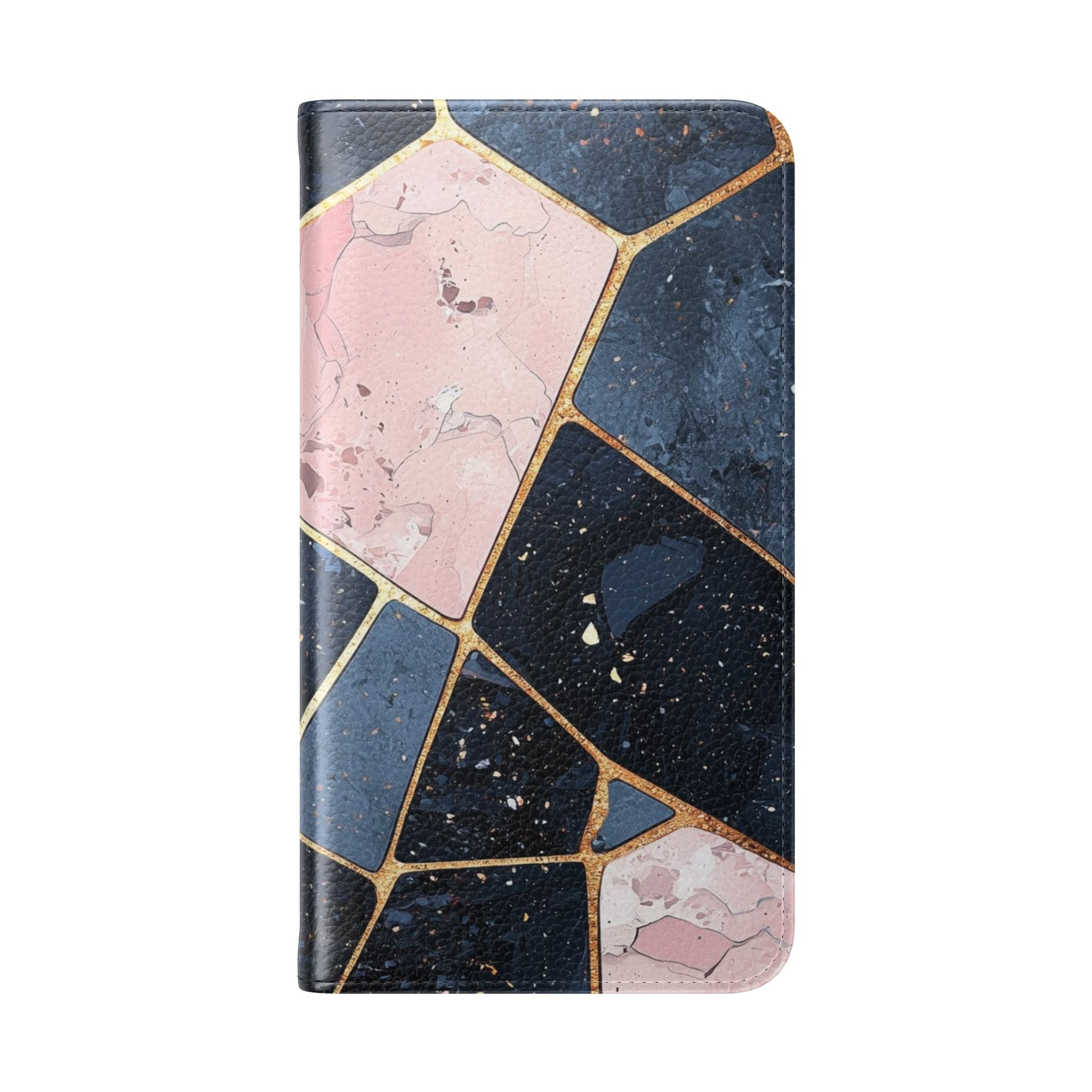 Golden Mosaic Navy - Samsung S23 Case - Wallet