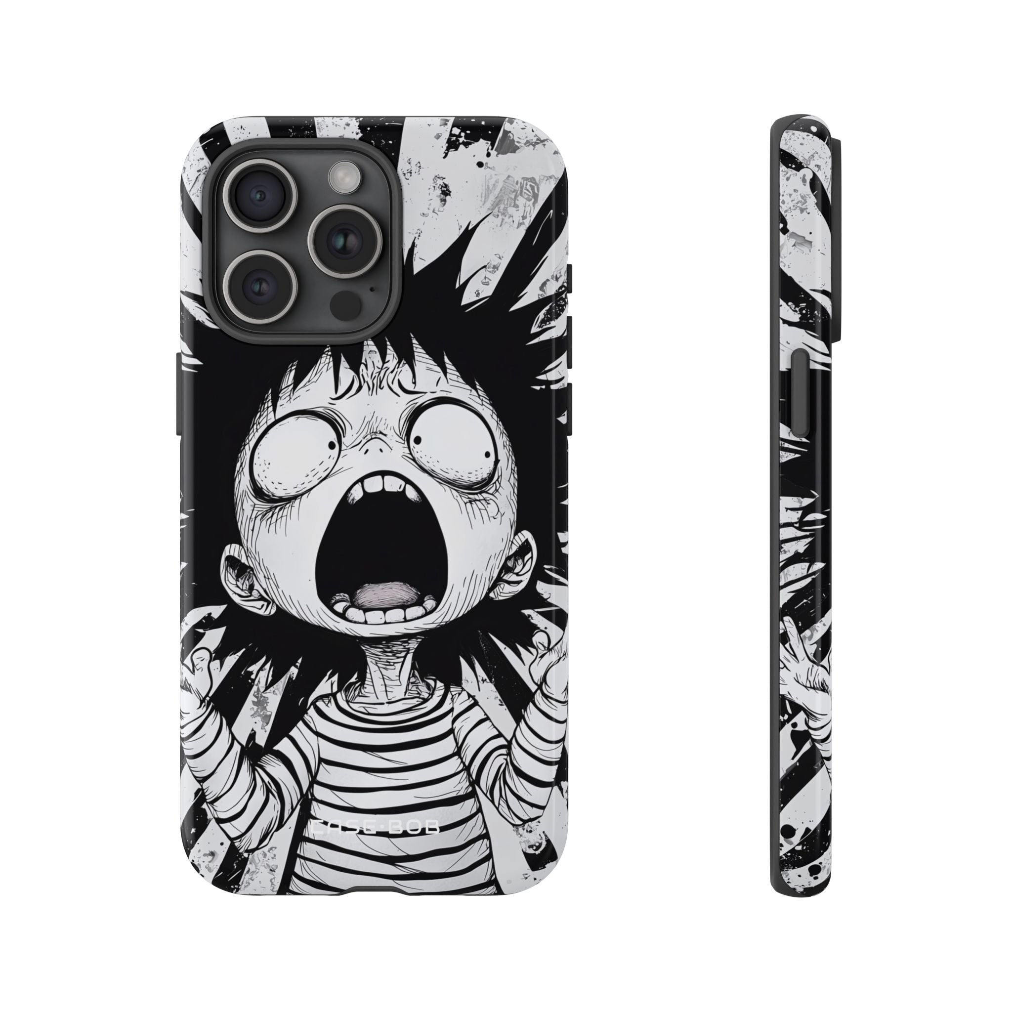 Screaming Stripes iPhone 15 Pro Max Case - Tough