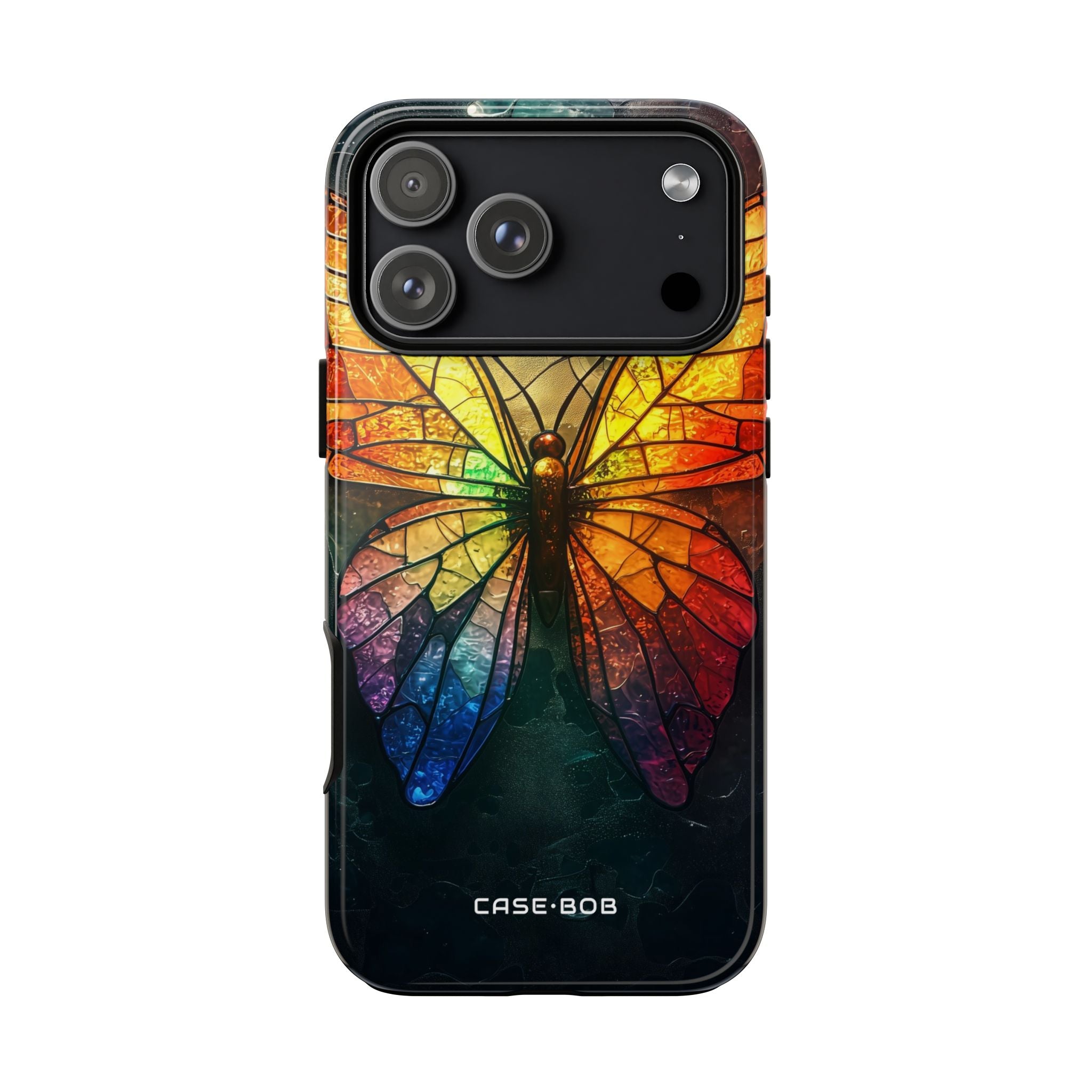 Stained Glass Butterfly iPhone 17 Pro Max Case - Tough