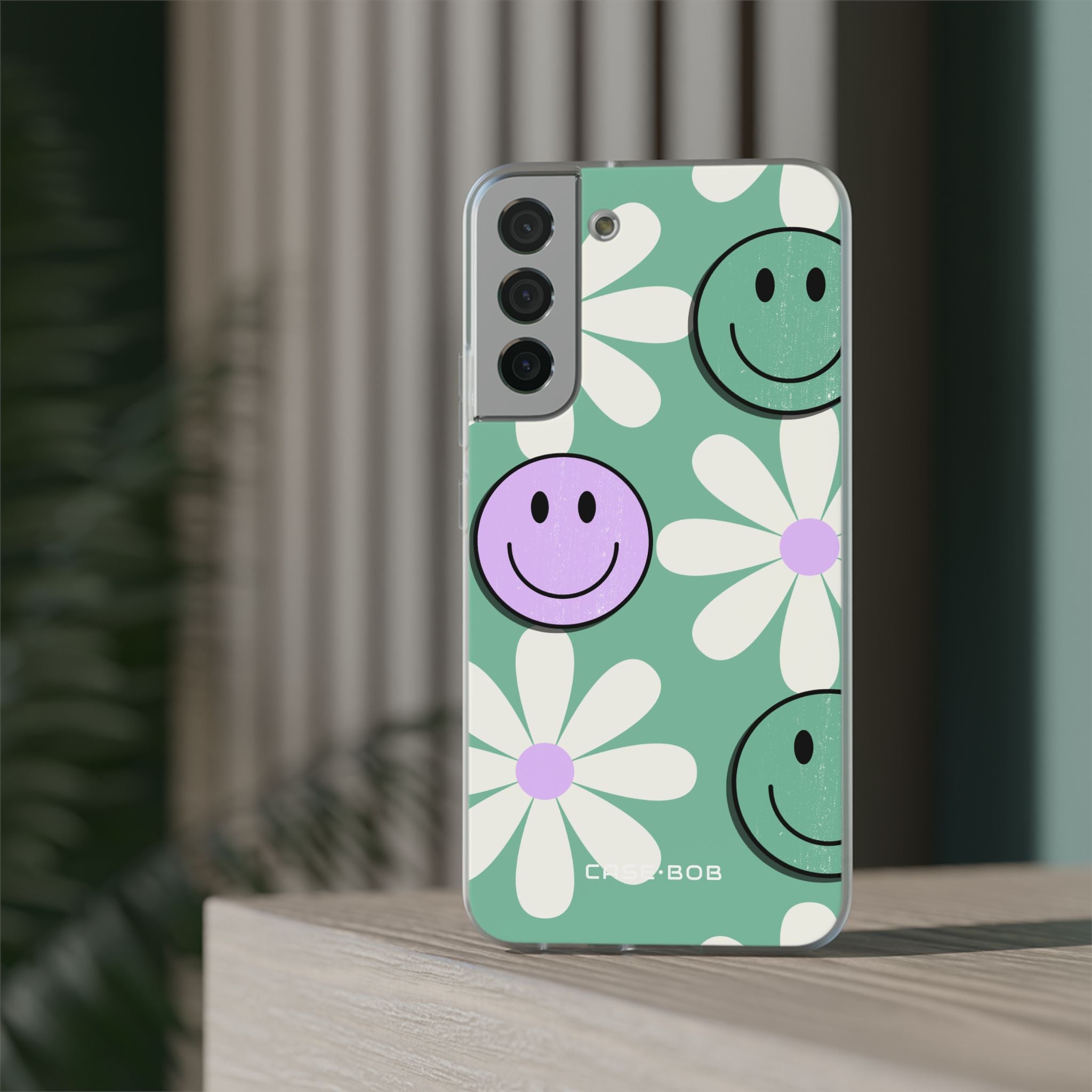 Smiley Daisy Glow Samsung S22 Plus Case - Soft