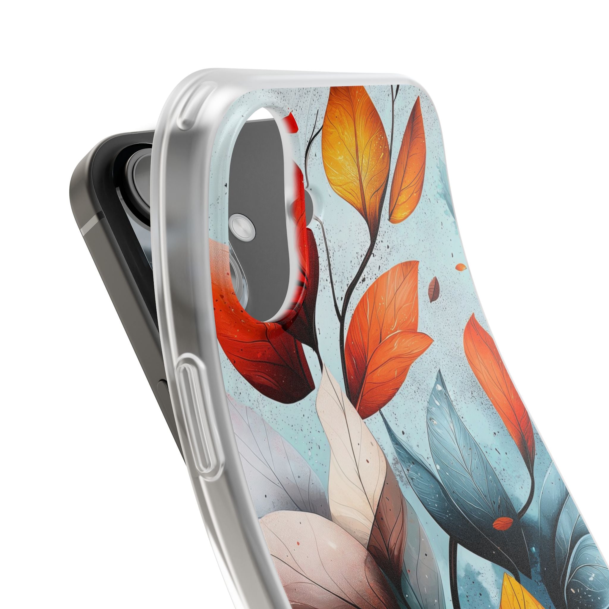 Crimson Veins iPhone 16 Plus Case - Soft