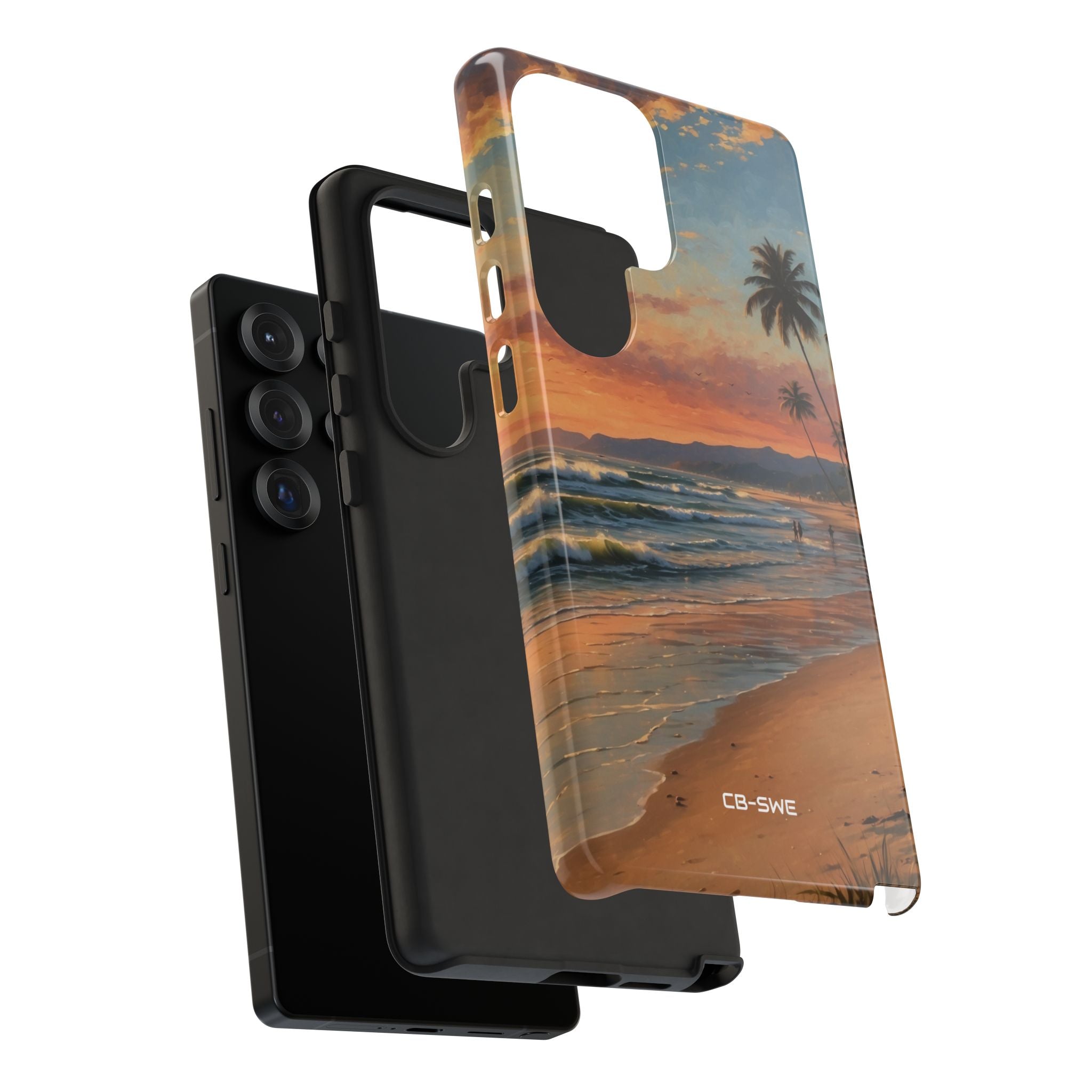 Golden Waves Embrace - Samsung Case