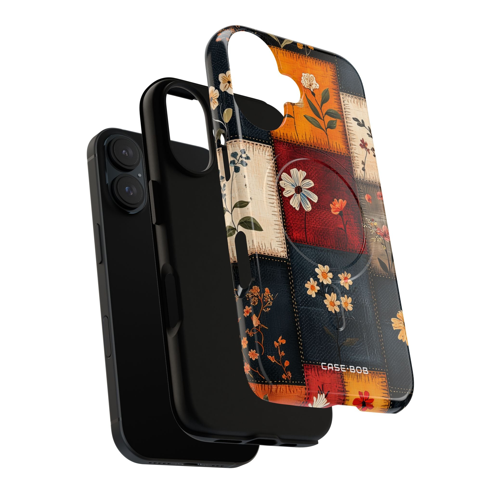 Patchwork Blooms iPhone 16 Case - Tough+