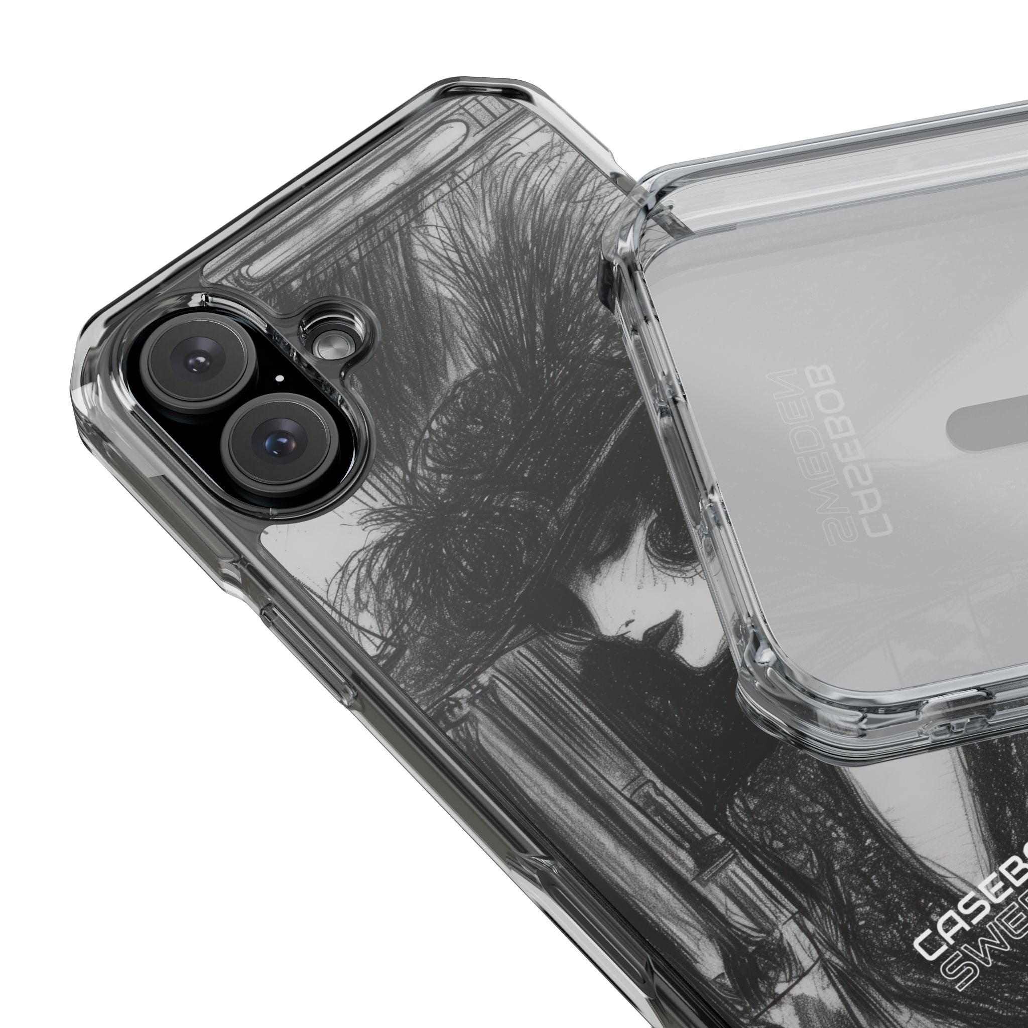 Vintage Feather Elegance iPhone 16 - Impact Clear+