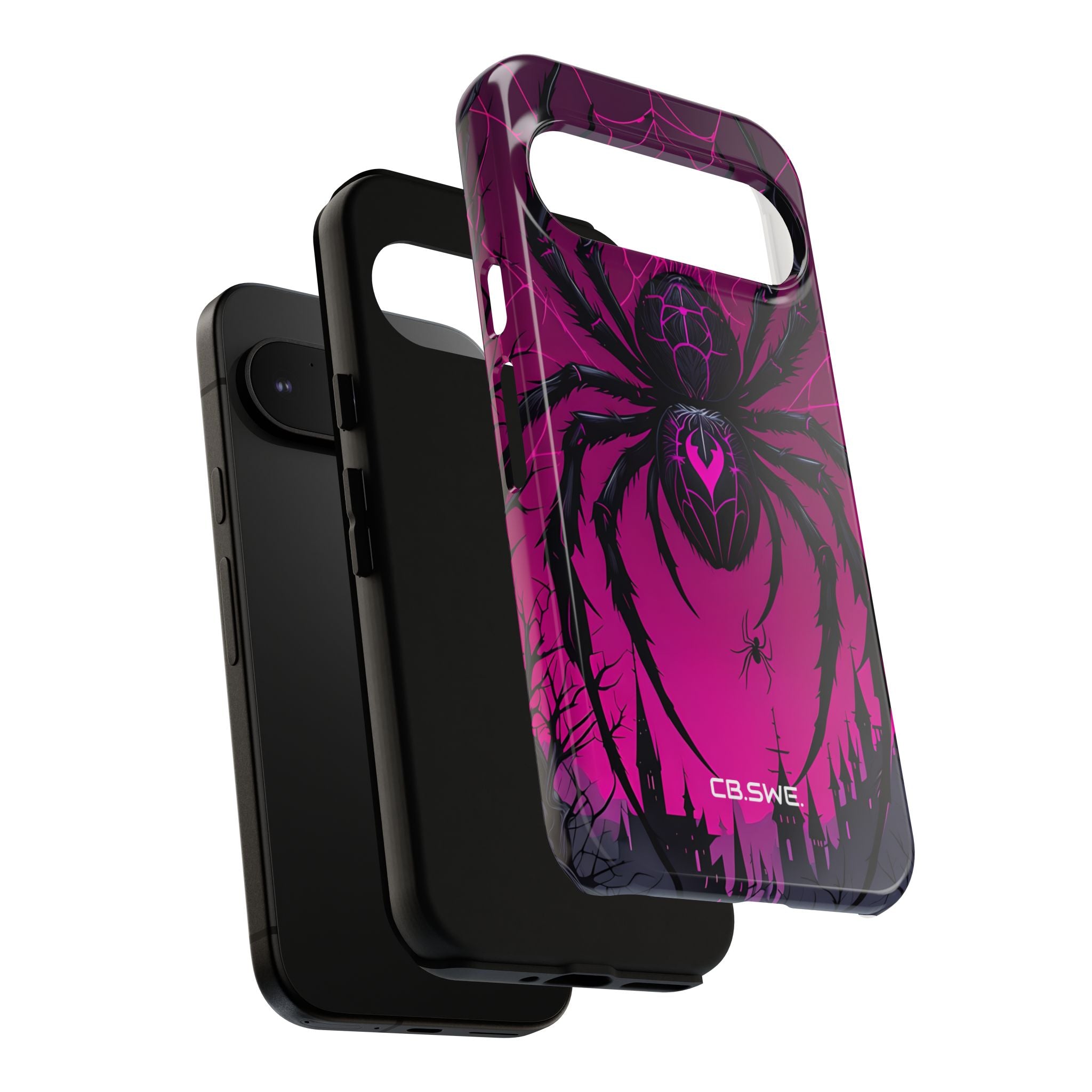 Menacing Black Spider Dark Fantasy Google Pixel 9 - Tough