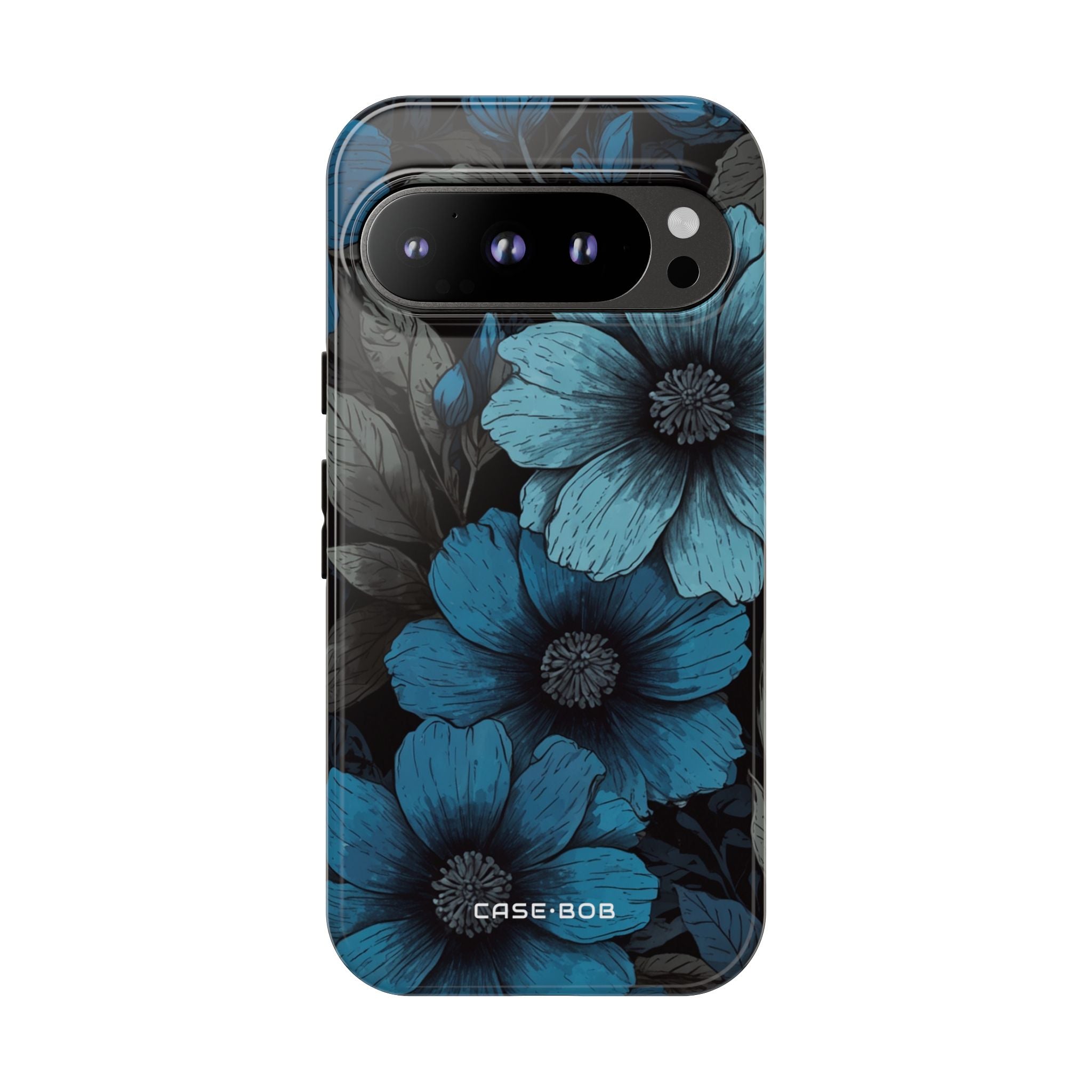 Blue Petal Radiance Google Pixel 9 Pro Case - Tough