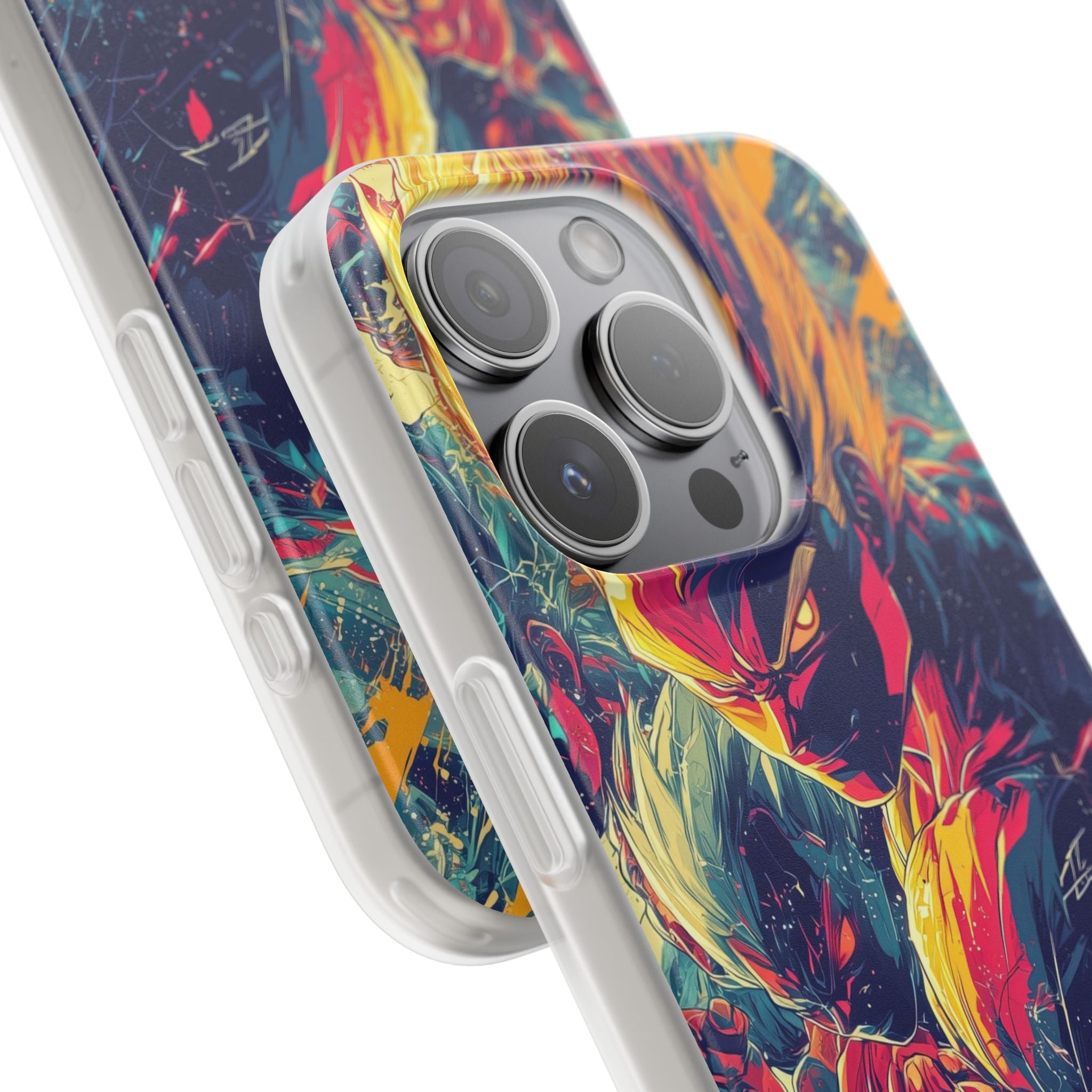 Yellow Fury iPhone 15 Pro Case - Soft