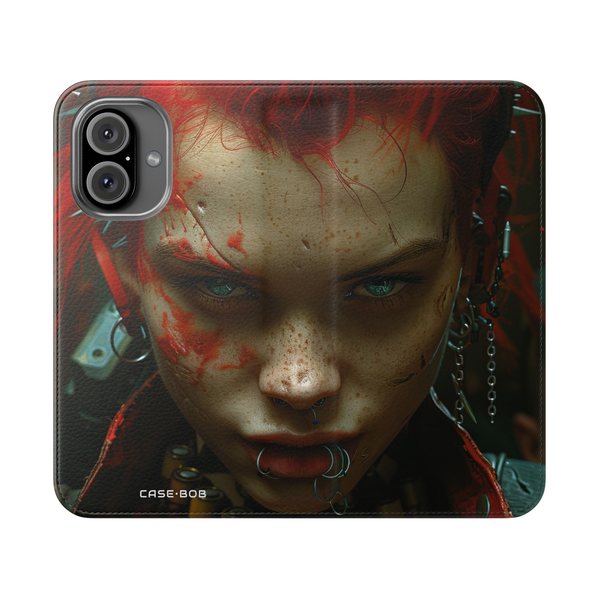Scarlet Gaze - iPhone 16 Case - Wallet