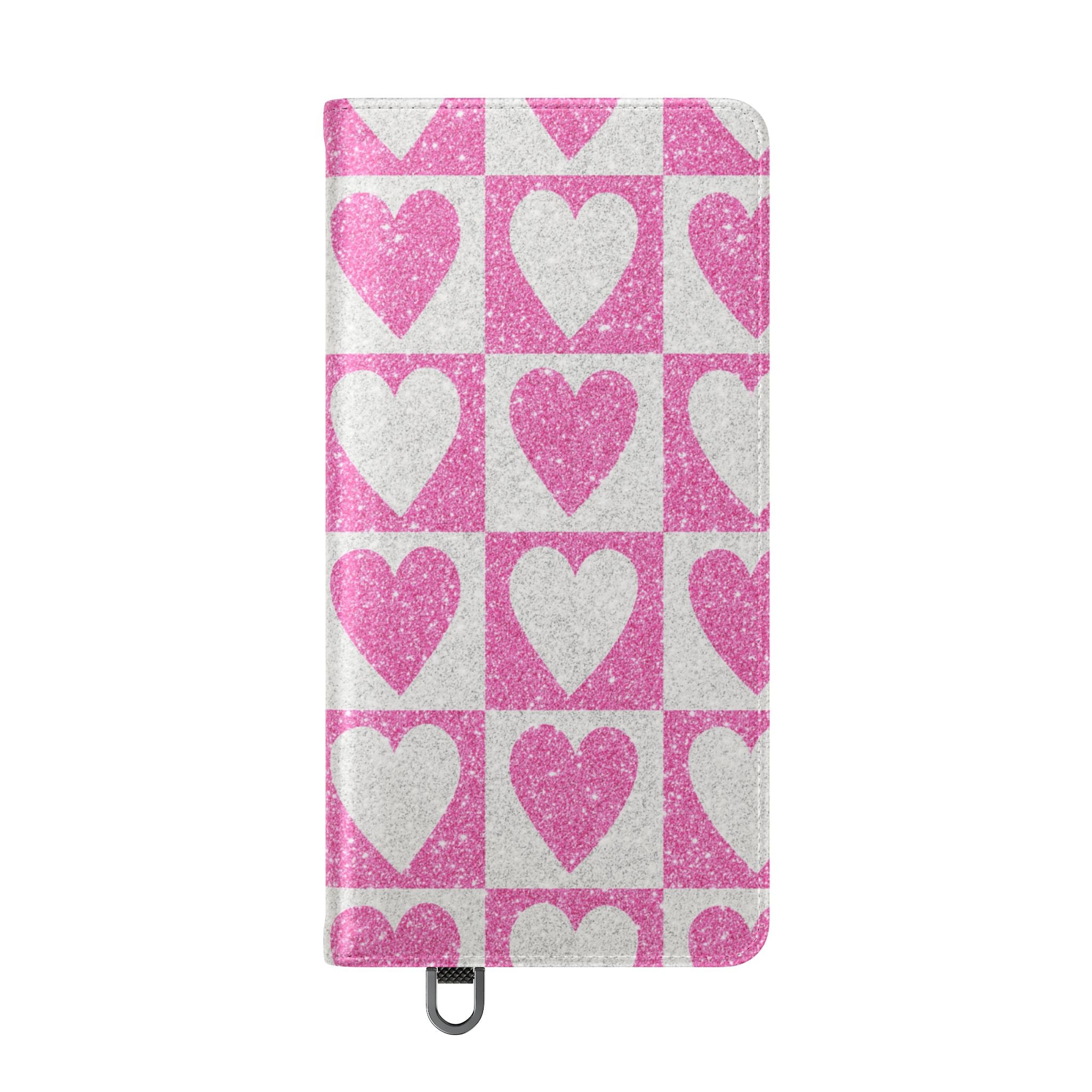 Glitter Heartgrid - Samsung S25 Ultra Case - Wallet
