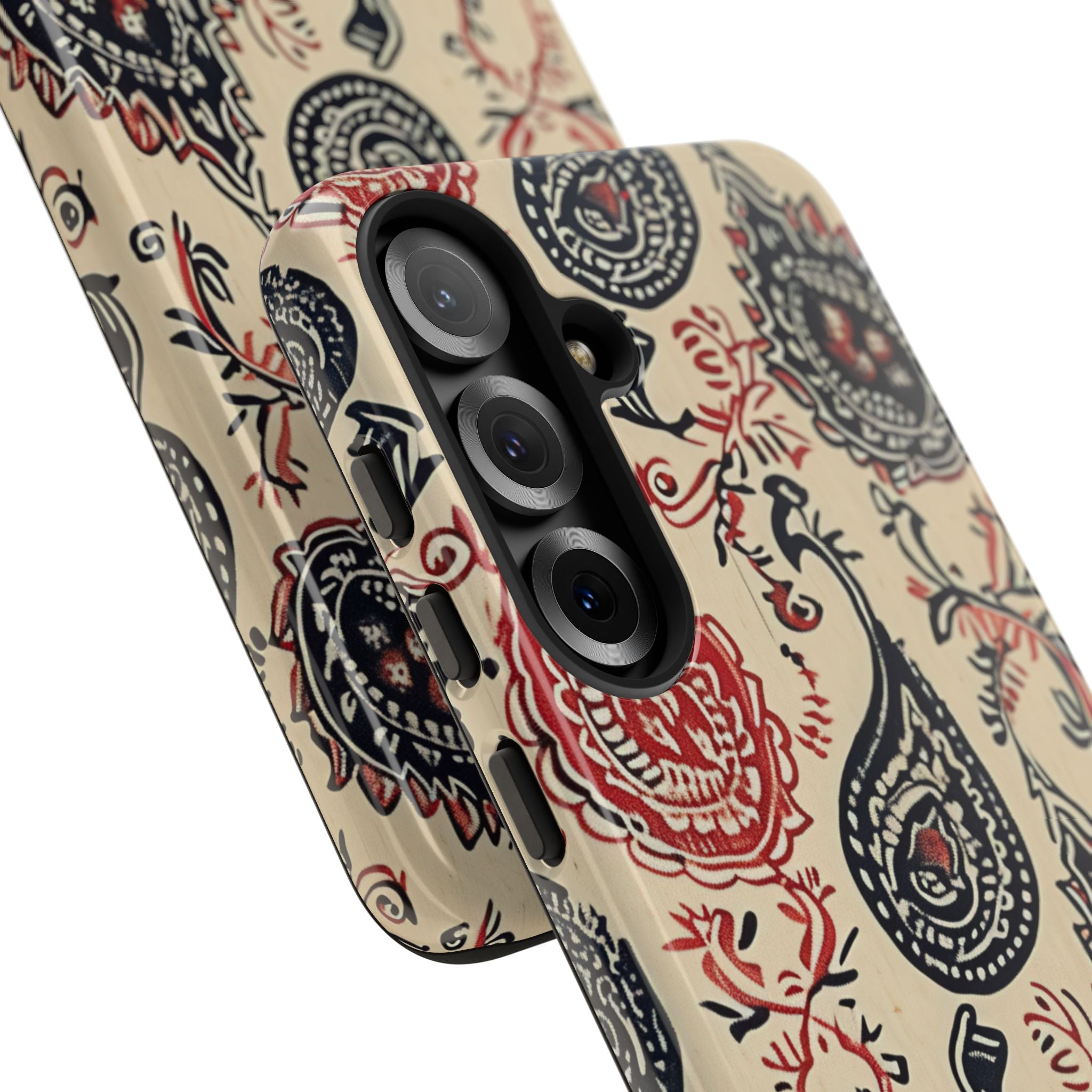 Navy Paisley Swirl Samsung S25 - Tough