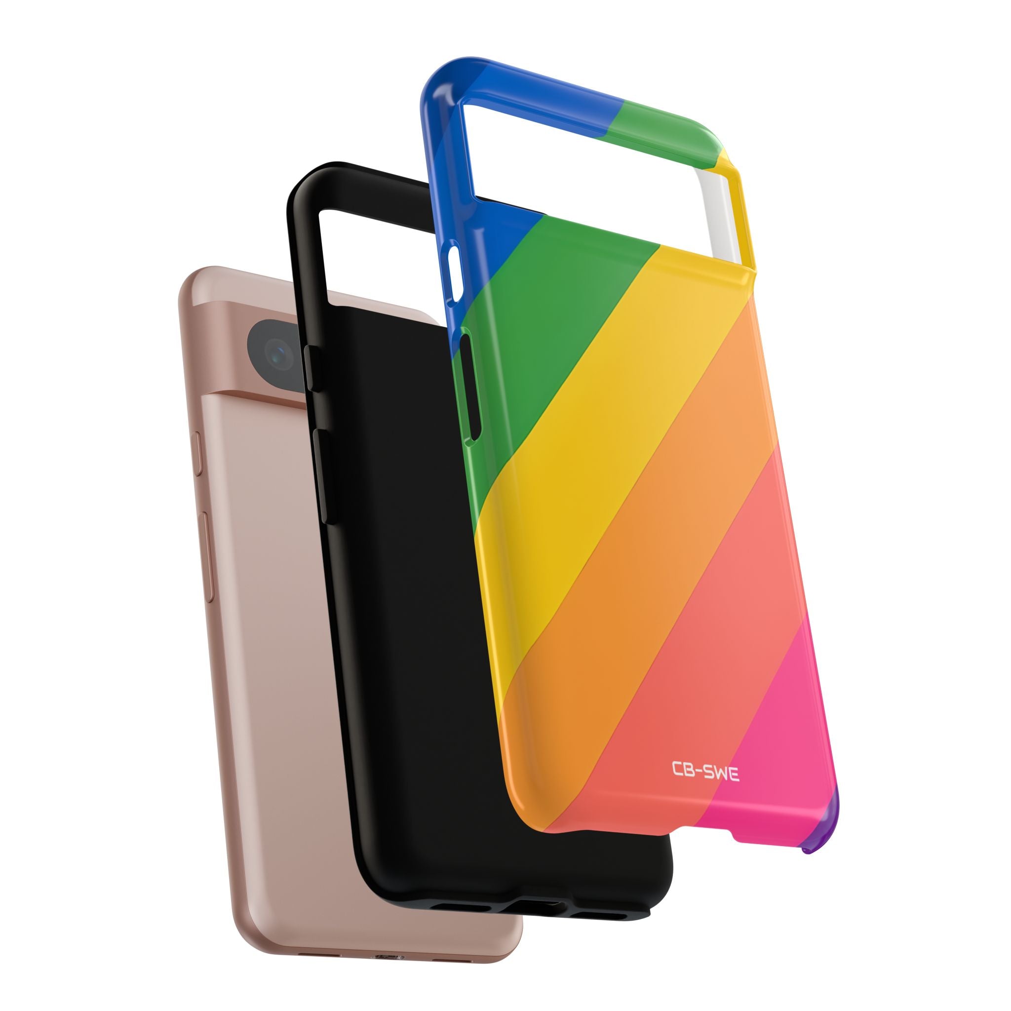 Vibrant Geometric Spectrum - Google Pixel Case