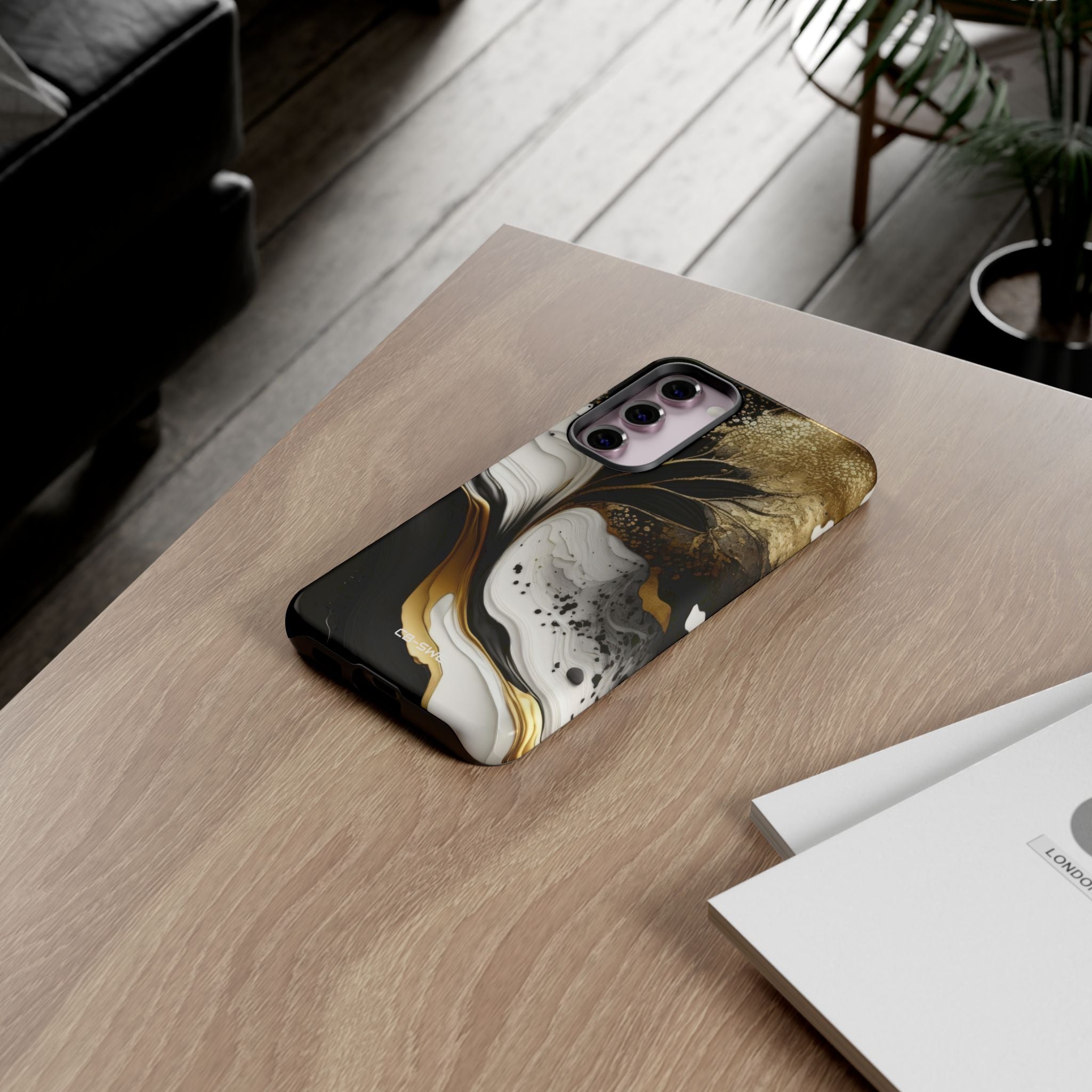 Gold Swirl Elegance - Samsung Case