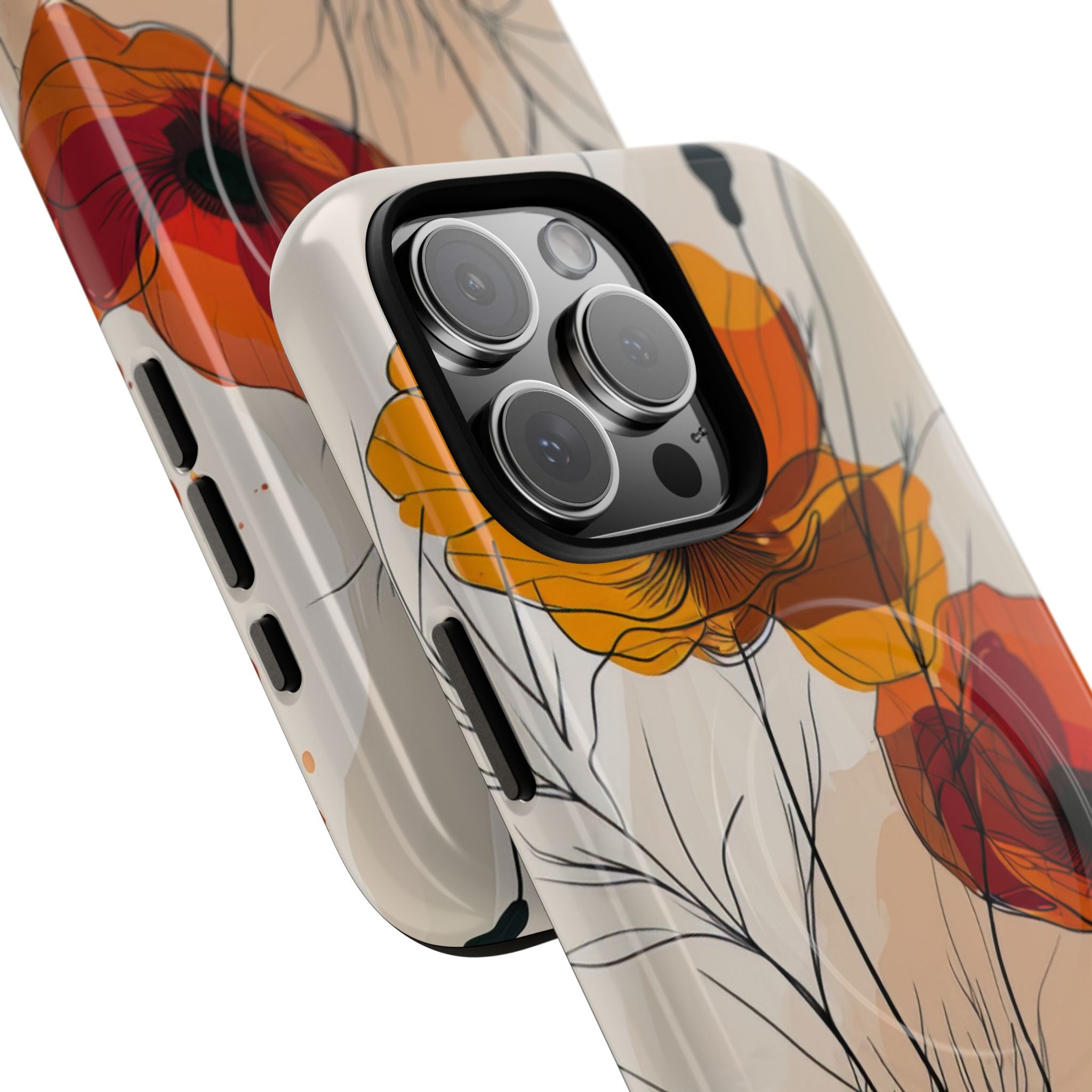 Golden Bloom Dance iPhone 16 - Tough+
