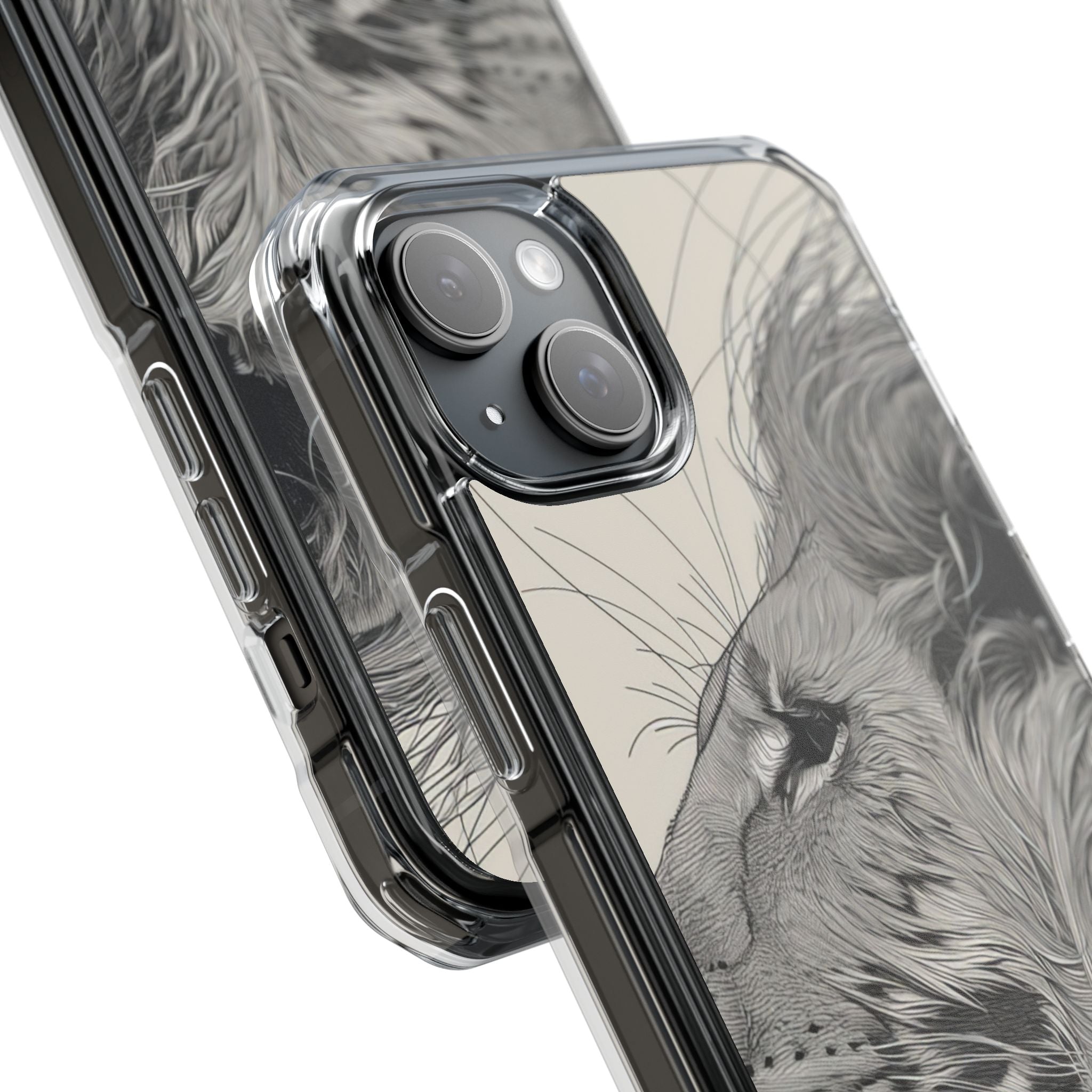 Majestic Lion Profile iPhone 15 - Impact Clear+