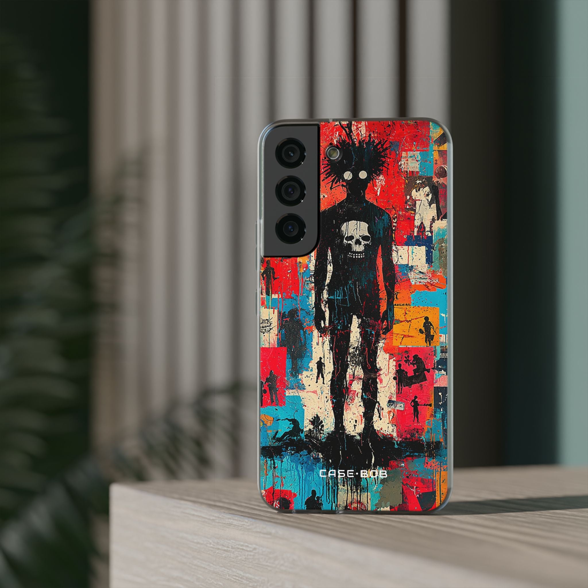 Spiky Skull Silhouette Samsung S22 - Soft