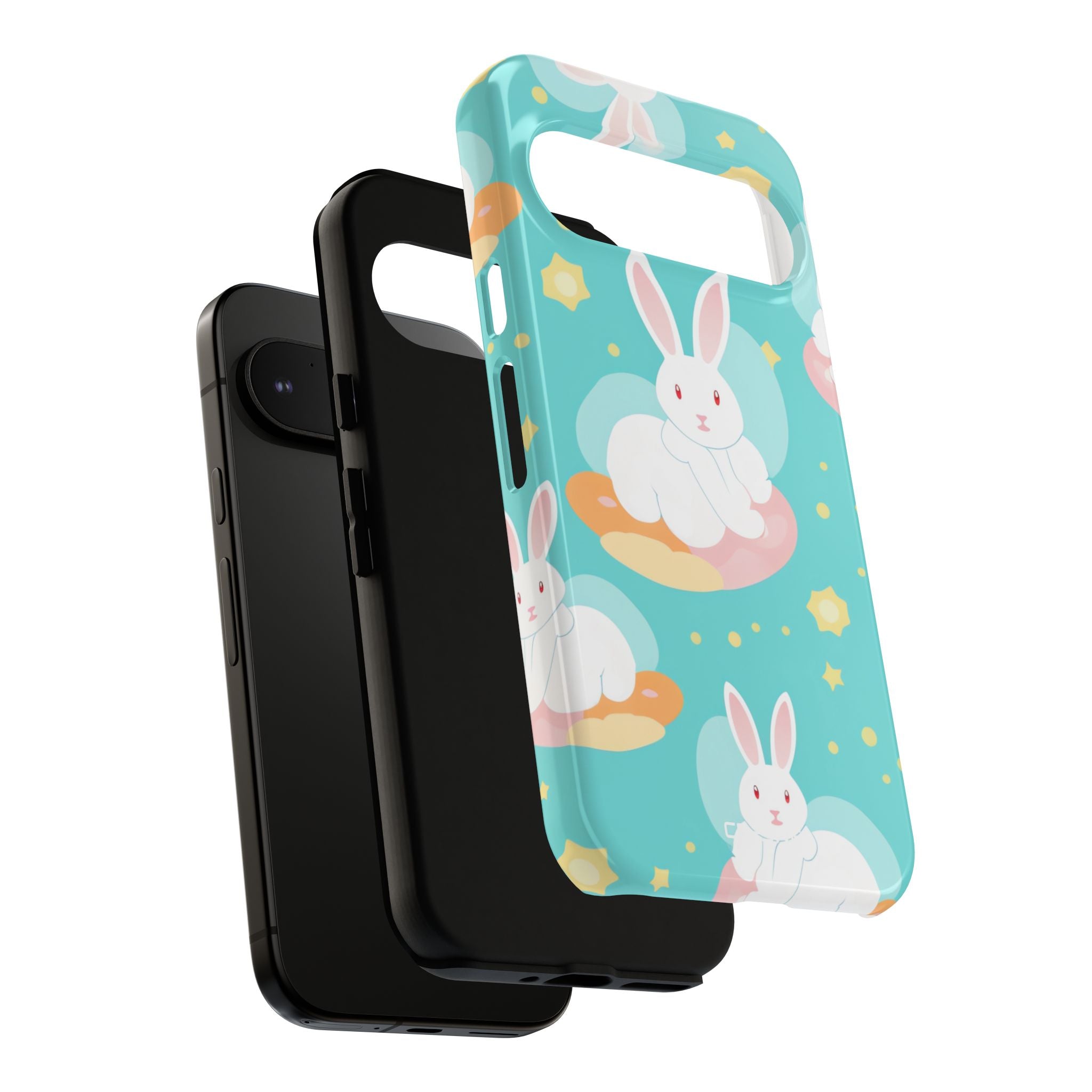 Bunnies Float Dreamily - Google Pixel Case