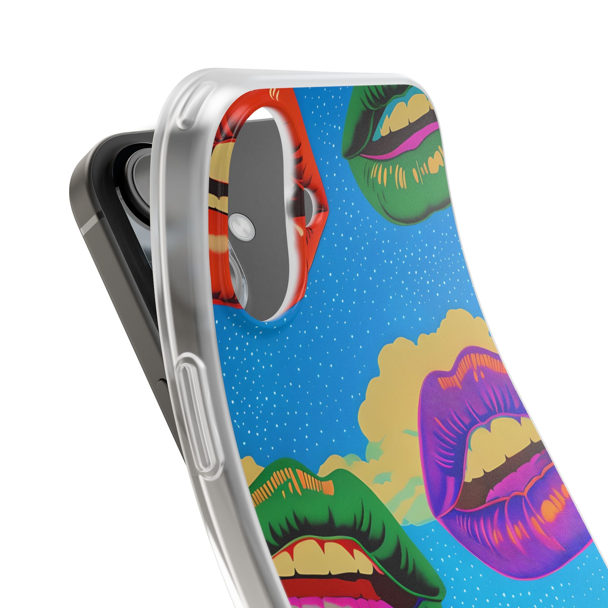 Colorful Lipscape iPhone 16 Plus Case - Soft