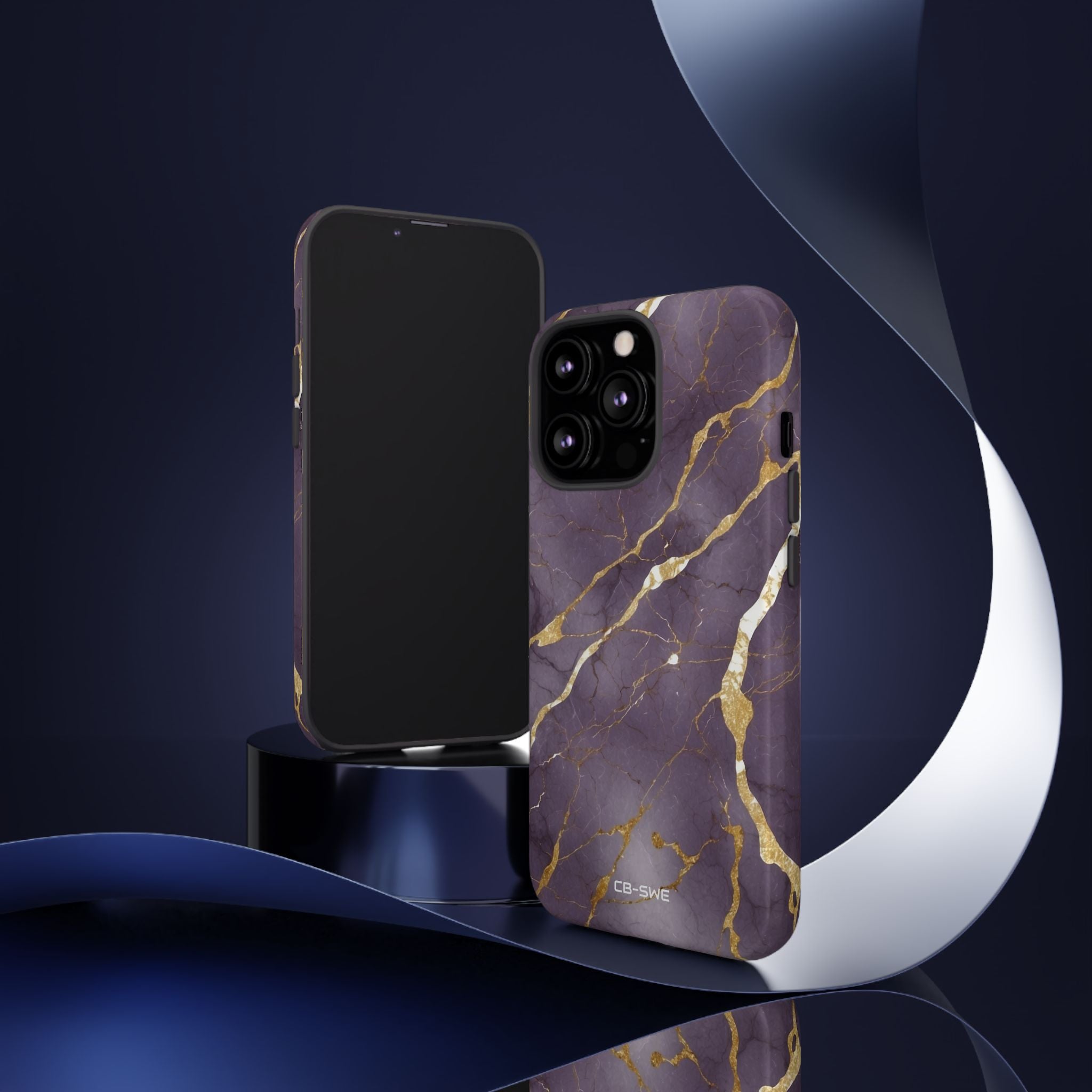 Golden Veins Flowing - iPhone Case
