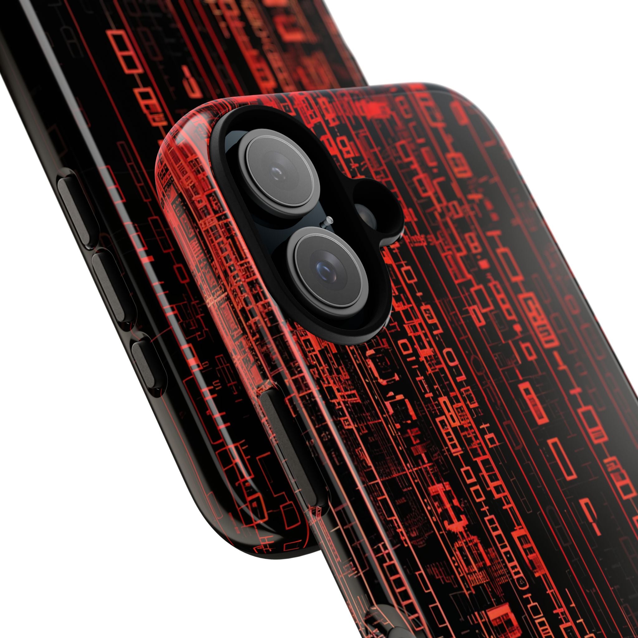 Neon Circuit Dreams iPhone 16 - Tough